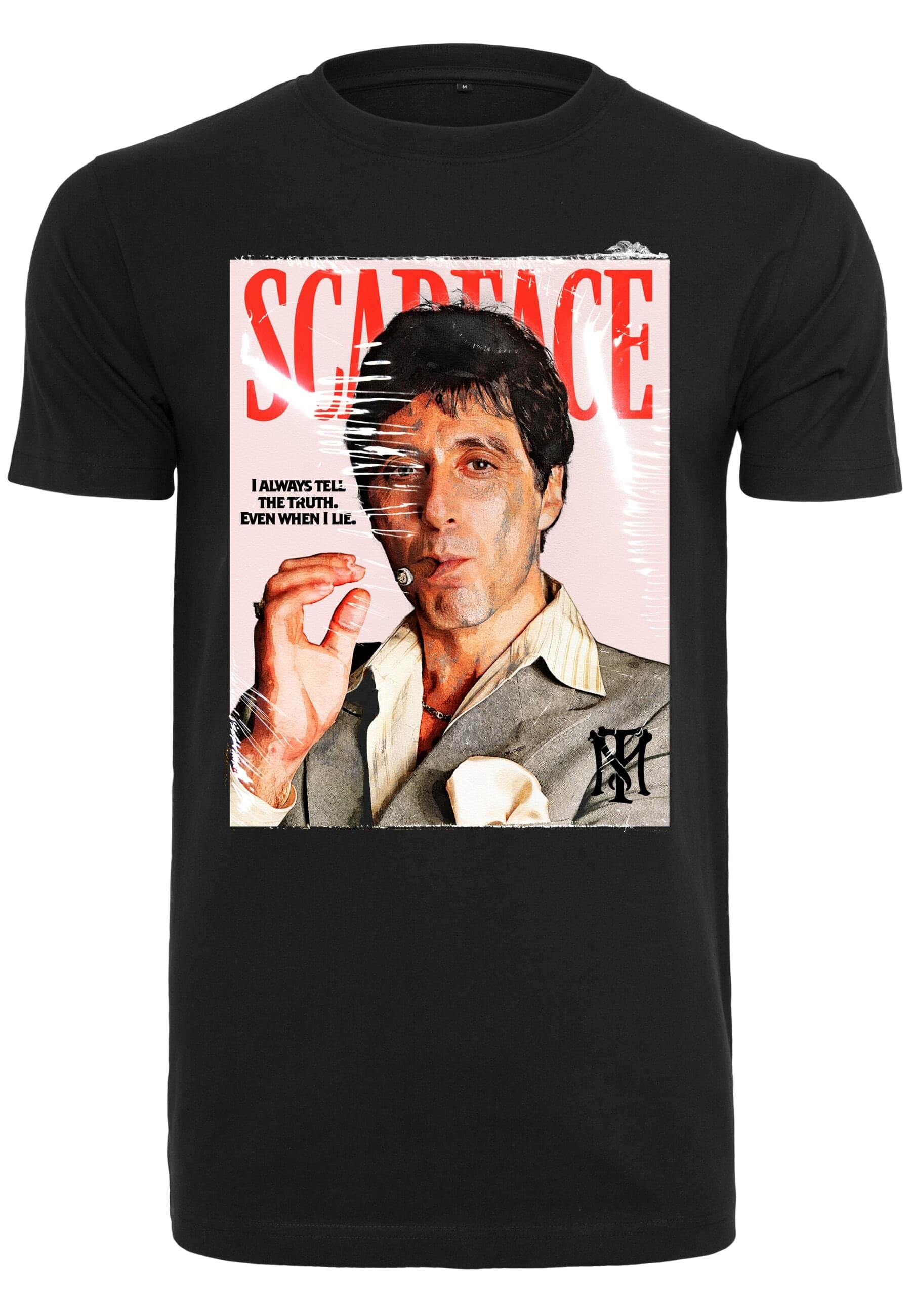 Merchcode Kurzarmshirt "Merchcode Herren Scarface Magazine Cover Tee" 1 Stk günstig online kaufen