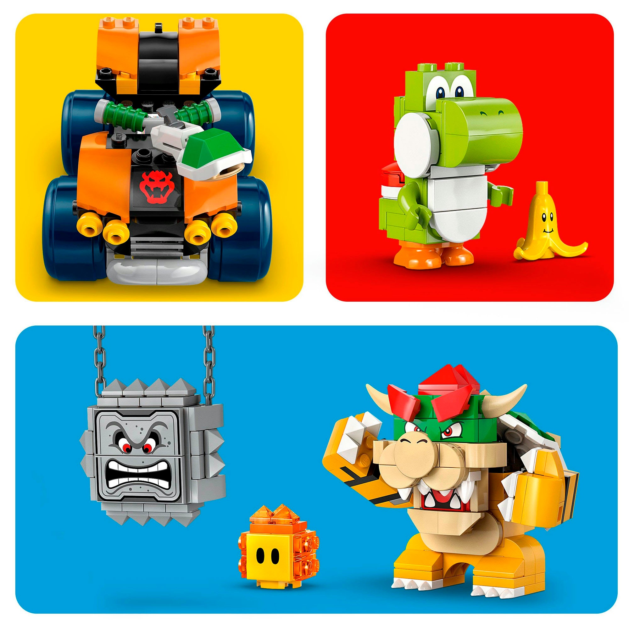LEGO® Konstruktionsspielsteine »Mario Kart – Bowsers Festung (72039), LEGO Super Mario«, (1068 St.), Made in Europe