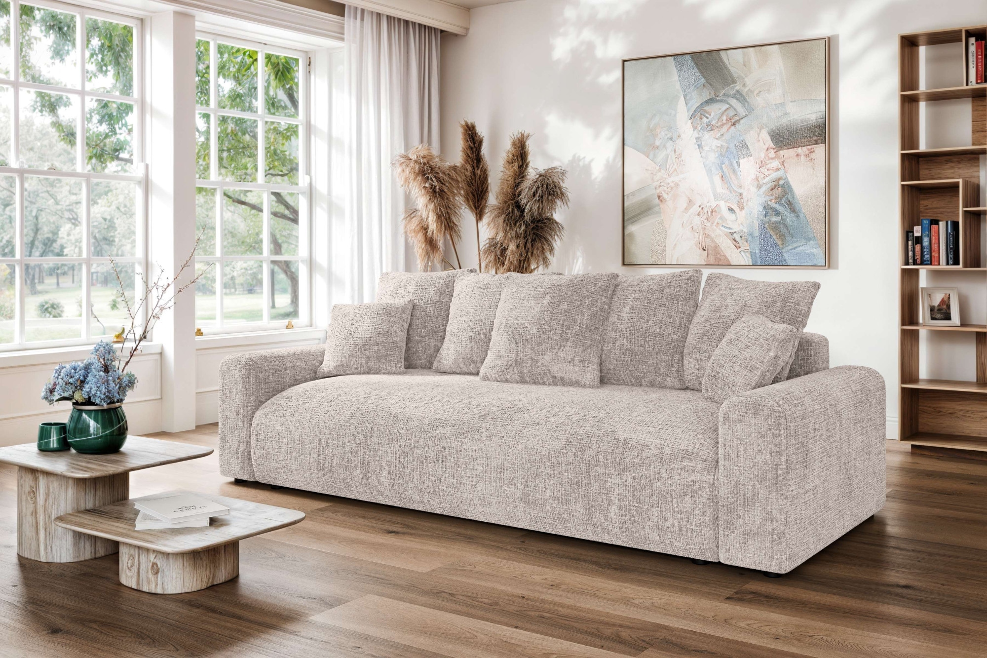 Home affaire Big-Sofa "LAKESIDE klein 3-Sitzer Schlafsofa mit Bettkasten, B günstig online kaufen