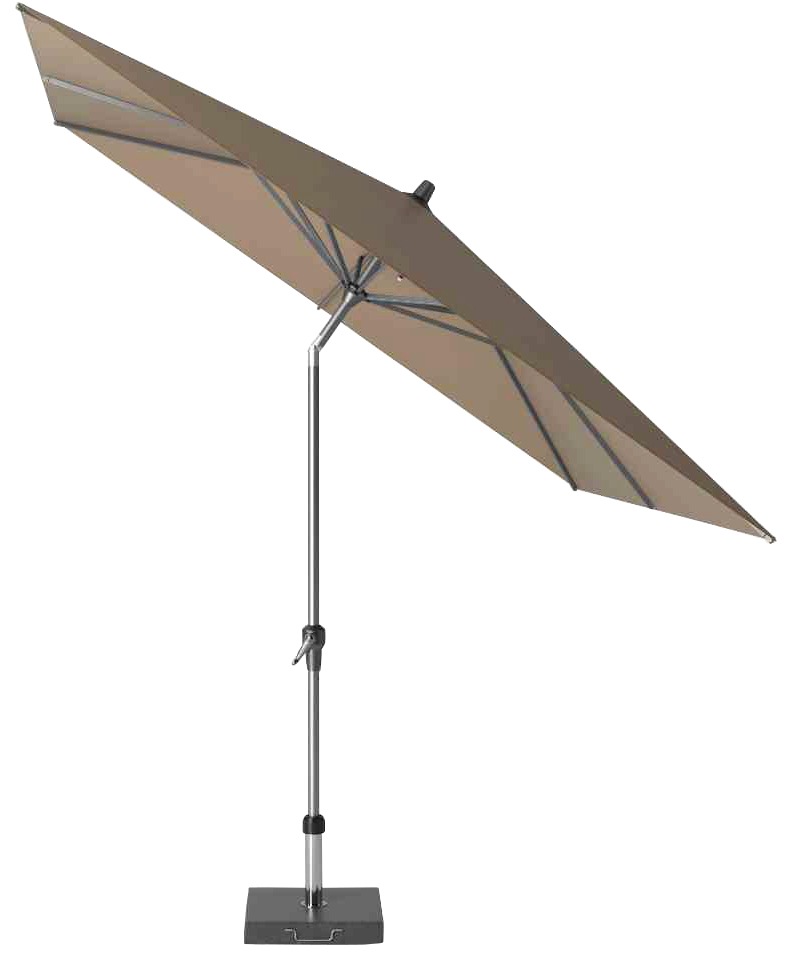 Siena Garden Marktschirm 250 cmx 250 cm Taupe mit Kurbelmechanik günstig online kaufen