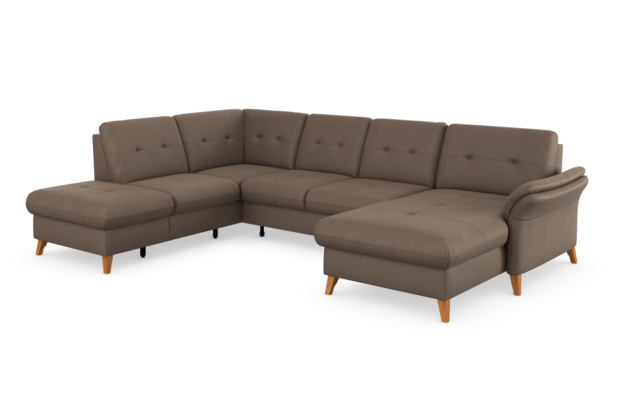 sit&more Wohnlandschaft »Göteborg«, inkl. Sitztiefenverstellung, wahlweise mit Bettfunktion & Bettkasten