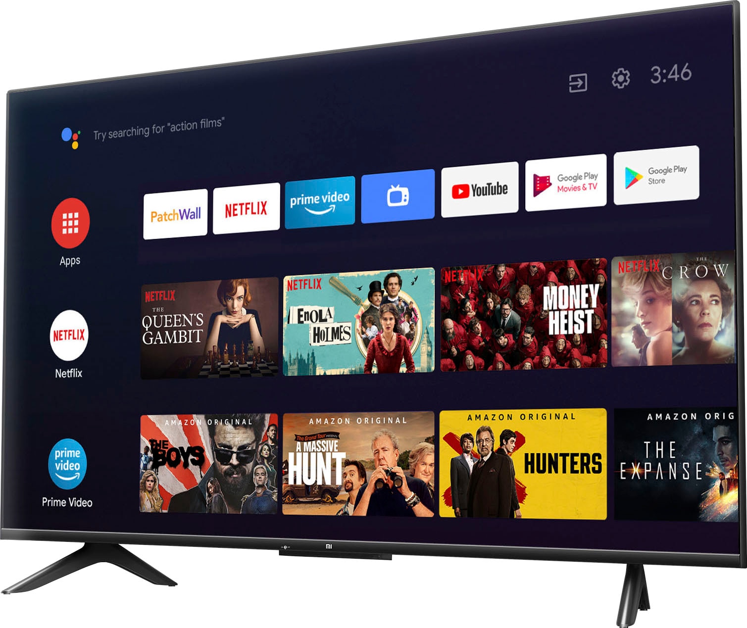 Xiaomi LED-Fernseher »L55M6-6AEU«, 138 cm/55 Zoll, 4K Ultra HD, Smart-TV-Android TV, Dolby Vision®, HDR10+, Xiaomi P1 55 Zoll TV