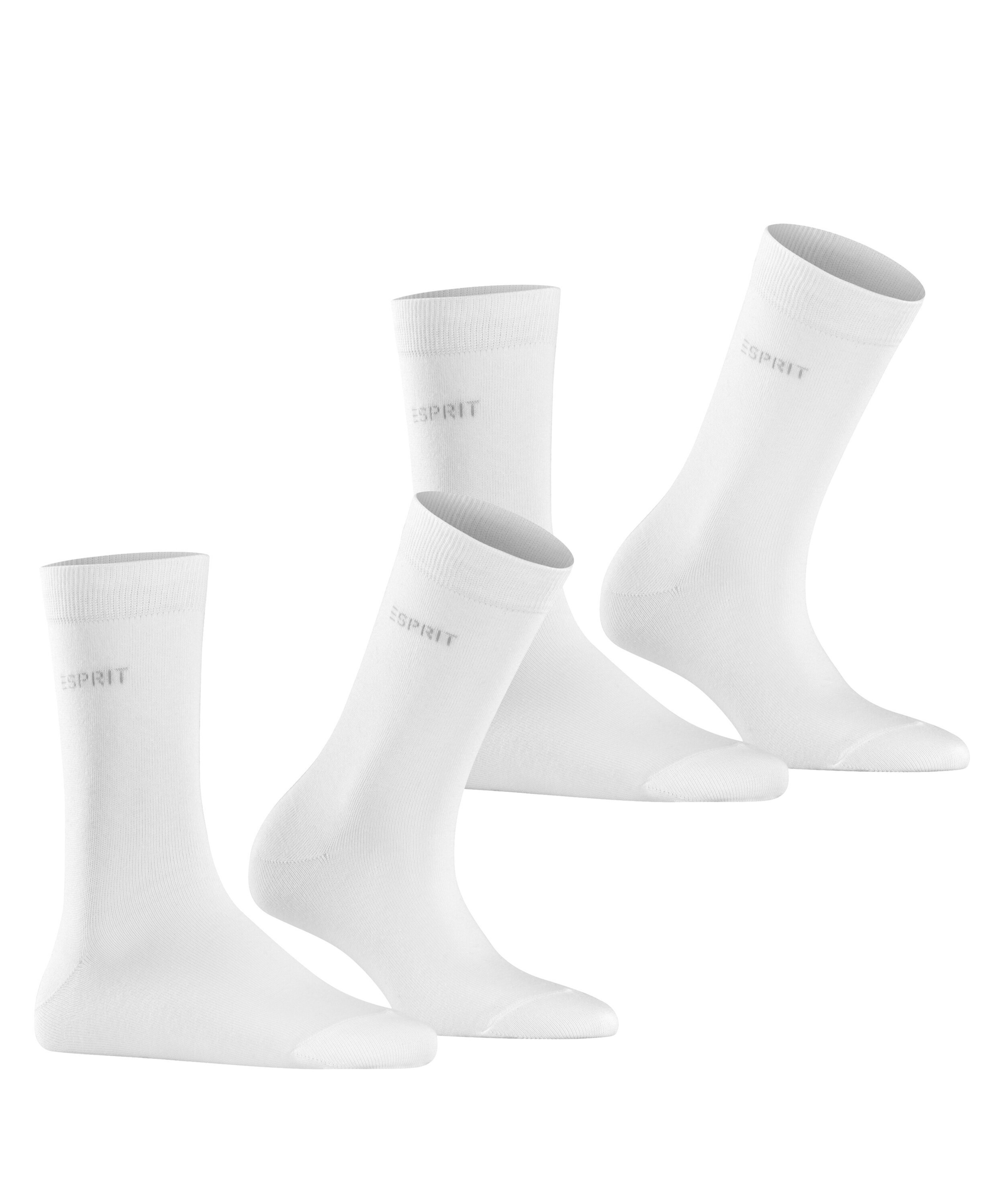 Esprit Socken "Uni", (2 Paar), geripptes Bündchen günstig online kaufen
