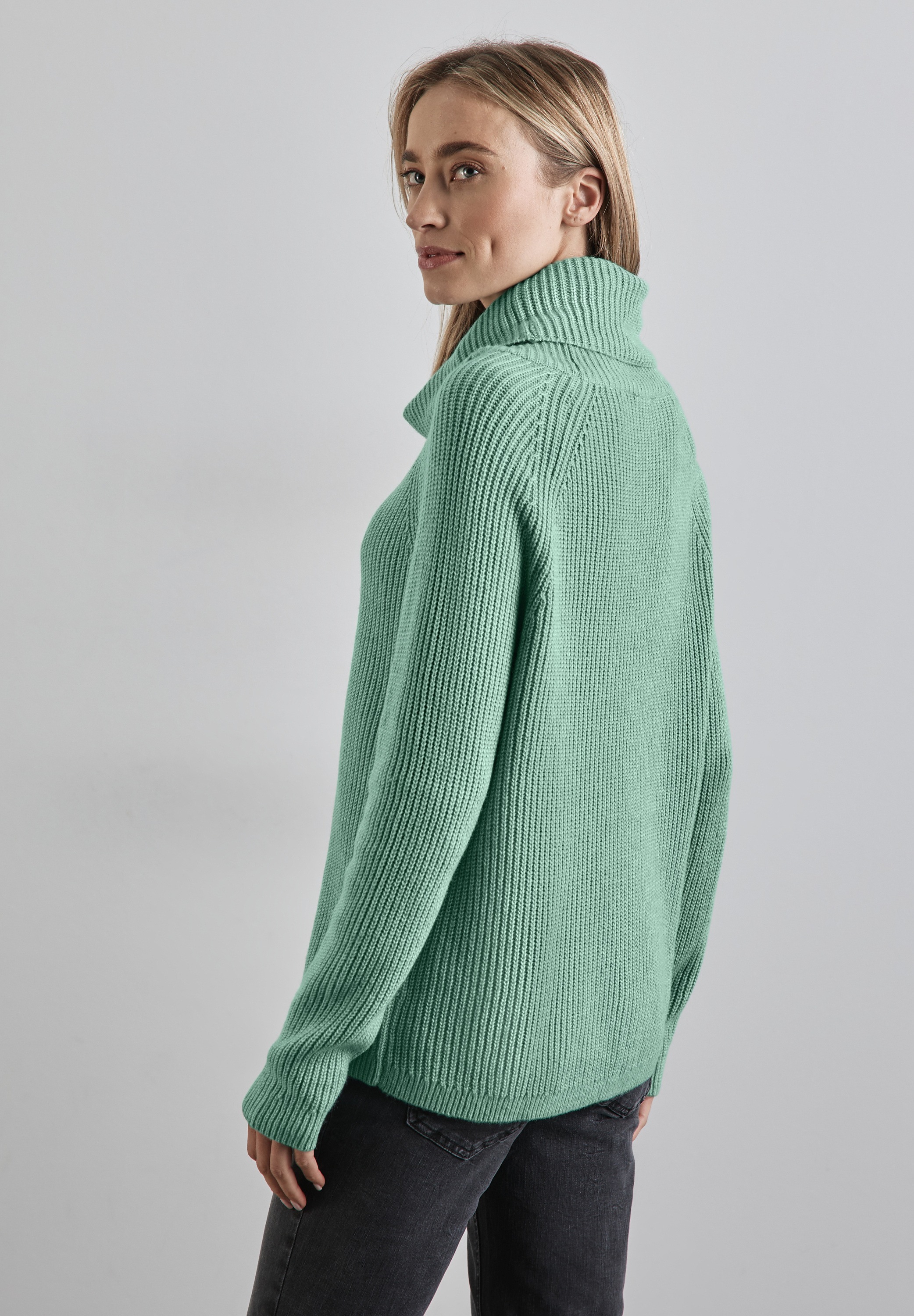STREET ONE Rollkragenpullover, im soften Baumwoll-Mix
