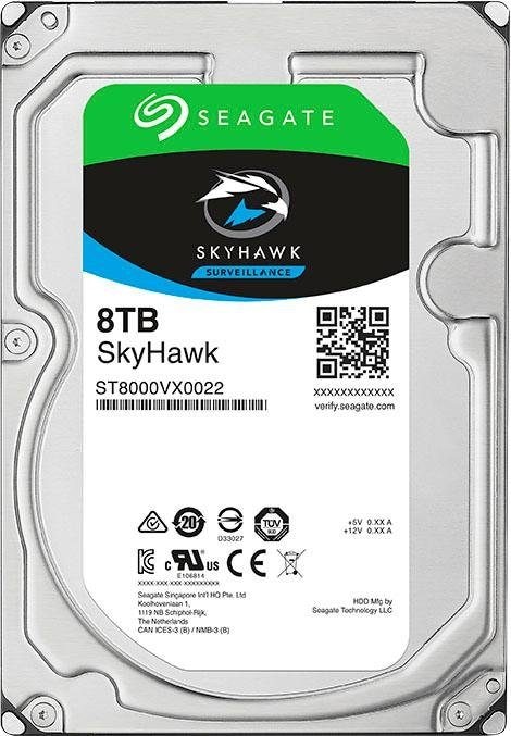 Seagate HDD-Festplatte »SkyHawk«, 3,5 Zoll, Anschluss SATA III, Bulk, inkl. 3 Jahre Rescue Data Recovery Services