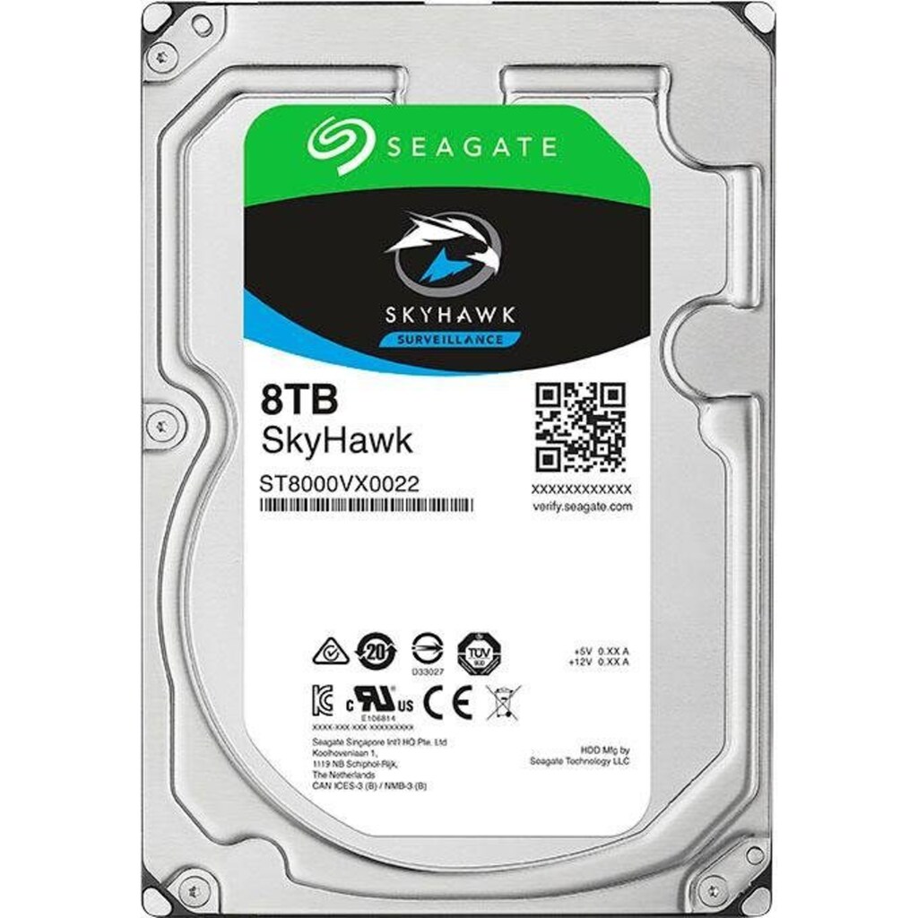 Seagate HDD-Festplatte »SkyHawk«, 3,5 Zoll, Anschluss SATA III, Bulk, inkl. 3 Jahre Rescue Data Recovery Services