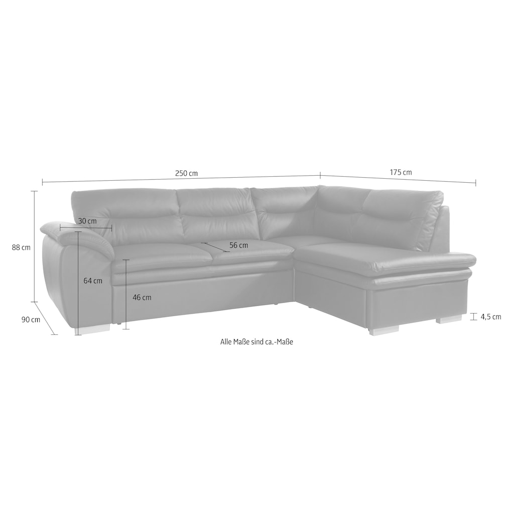 COTTA Ecksofa »Leandra L-Form«