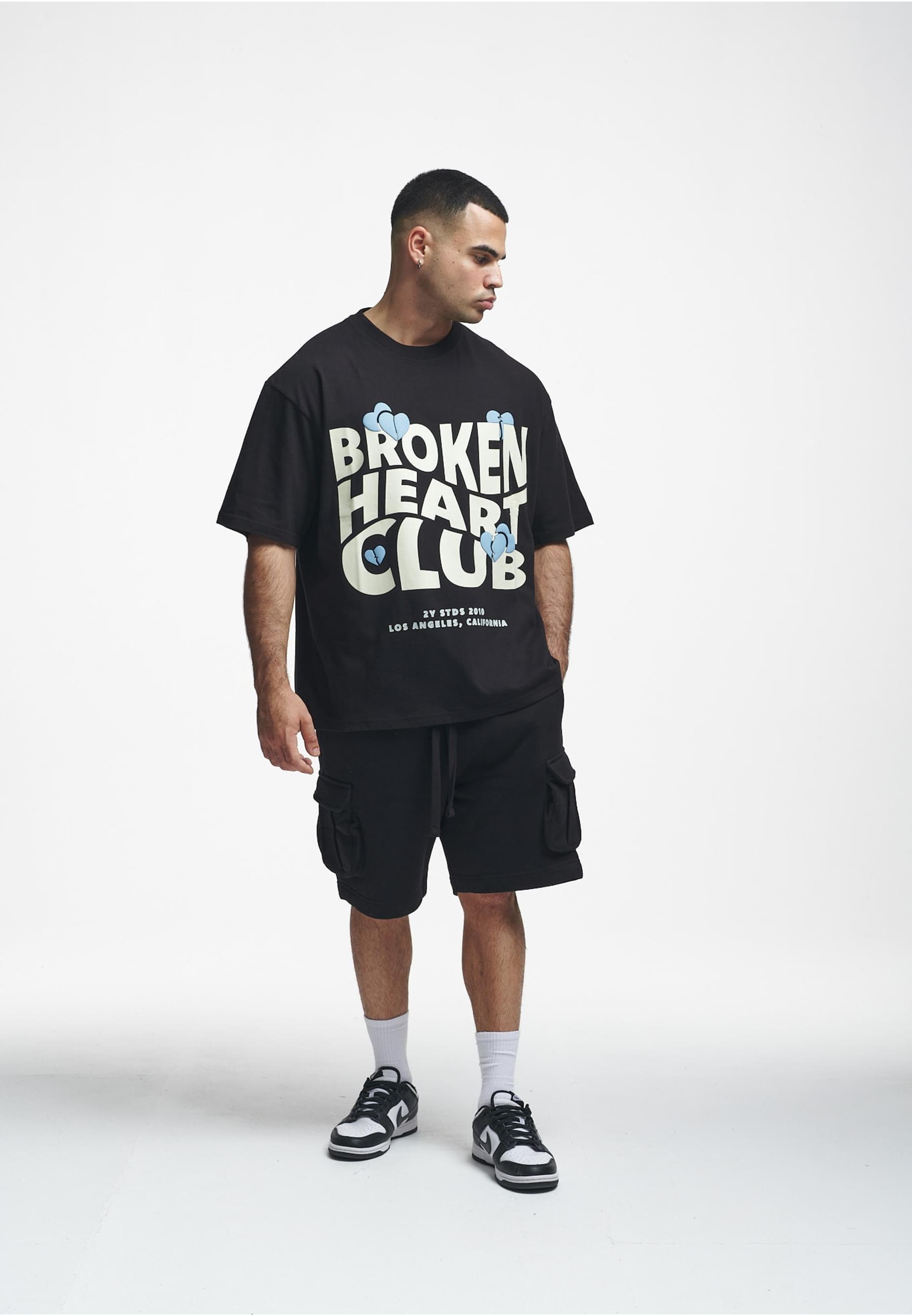 2Y Studios T-Shirt »2Y Studios Herren 2Y Broken Heart Club Oversize Tee«, (1 tlg.)