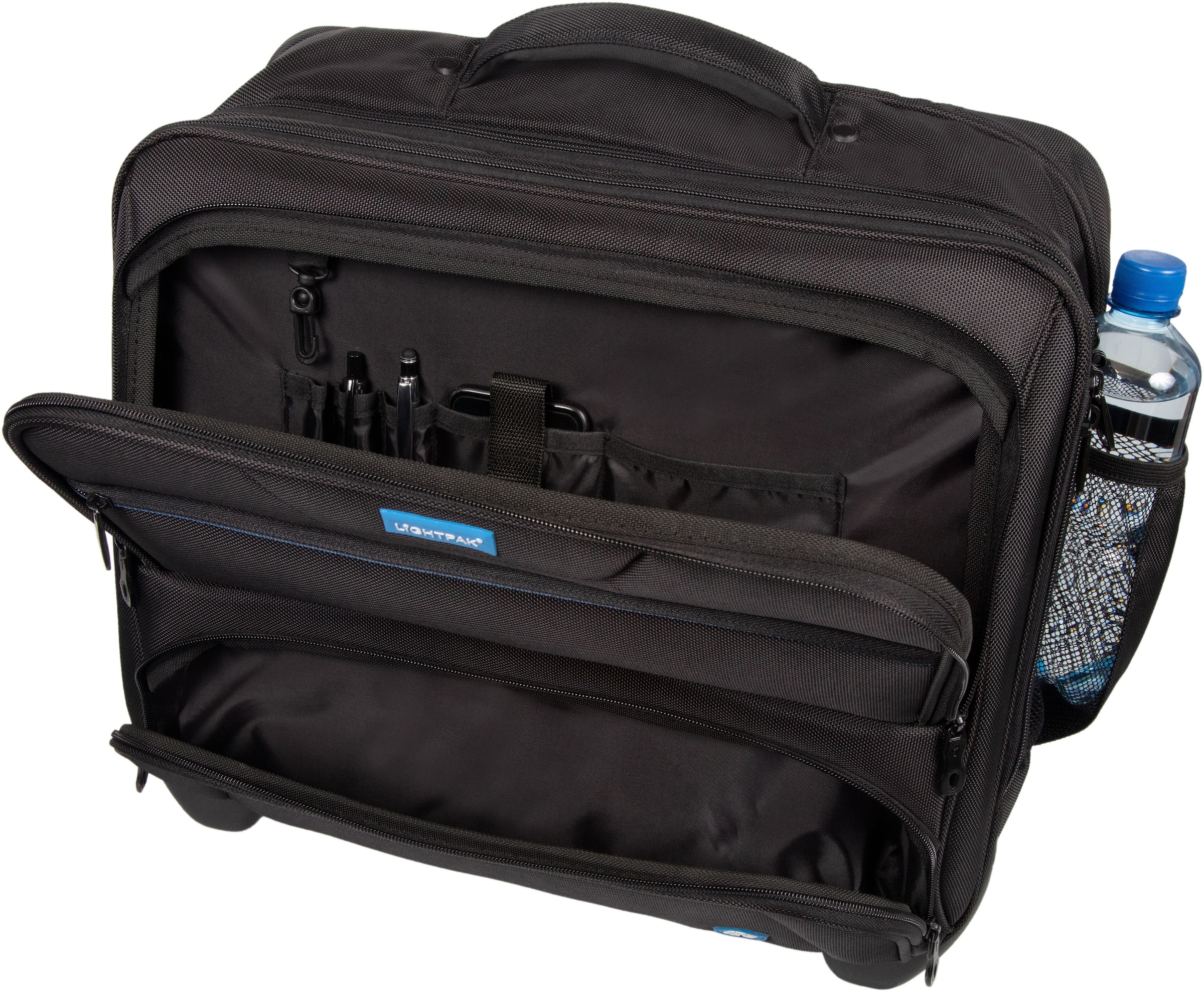 LIGHTPAK® Business-Trolley »RPET«, 2 Rollen, mit Laptopfach; aus recyceltem Material