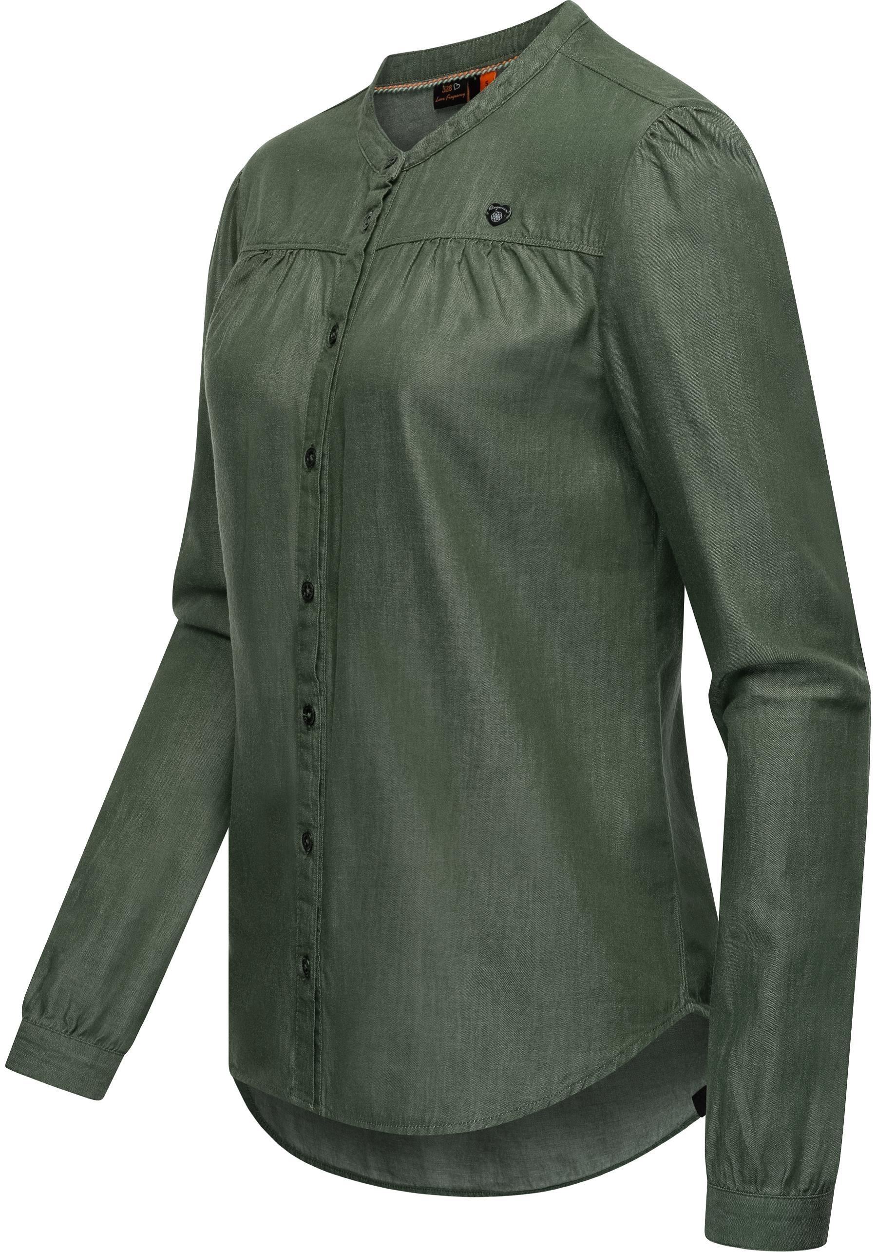 Ragwear Blusenshirt "Meena Denim", Stylisches Damen Langarmshirt in Bluseno günstig online kaufen