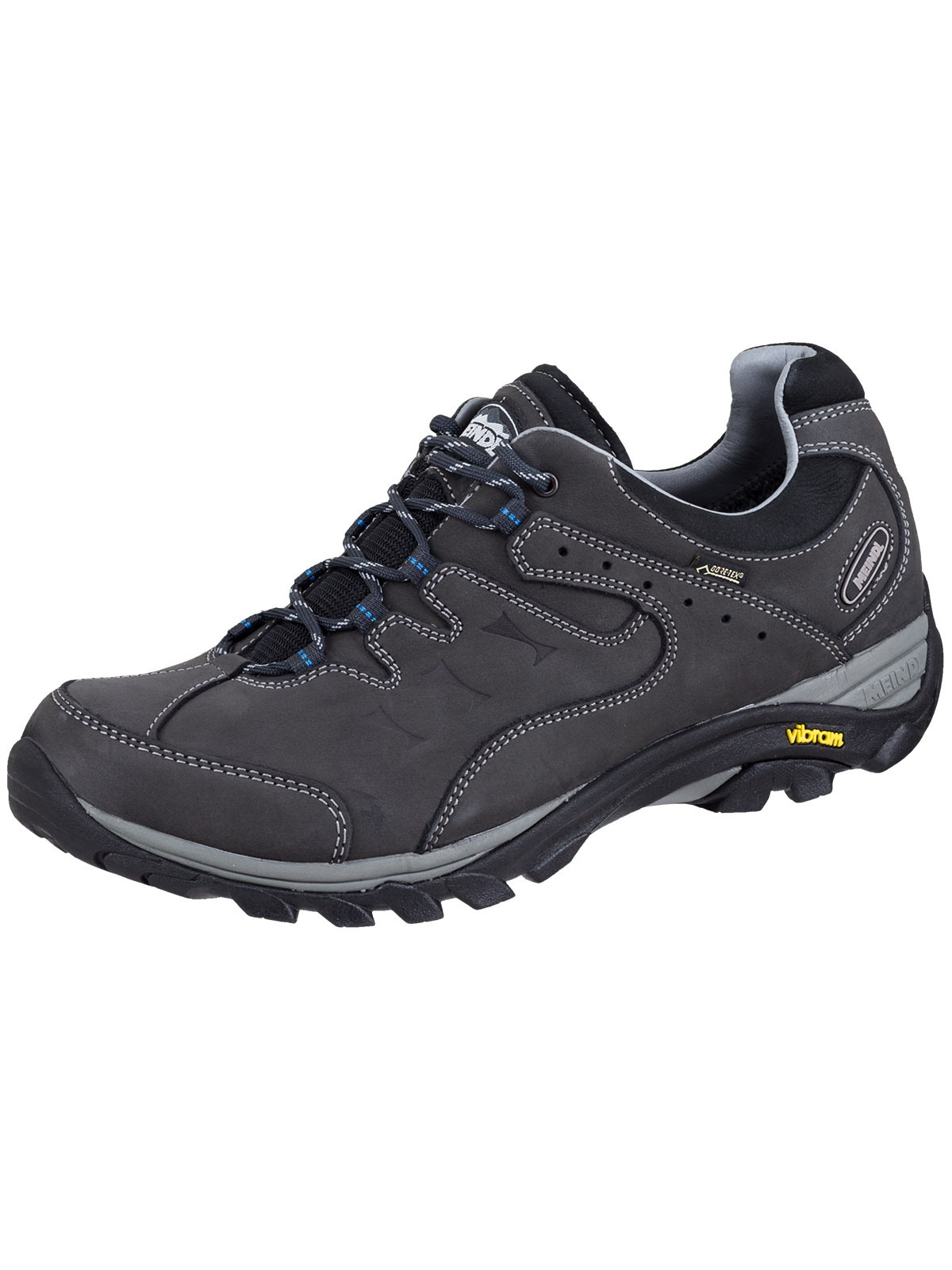 MEINDL Herren Wanderschuh "Freizeitschuhe 3879-31 Meindl Caracas GTX", Gr. 12, grau, Obermaterial: 100% Rindnubukleder CNU., Schuhe