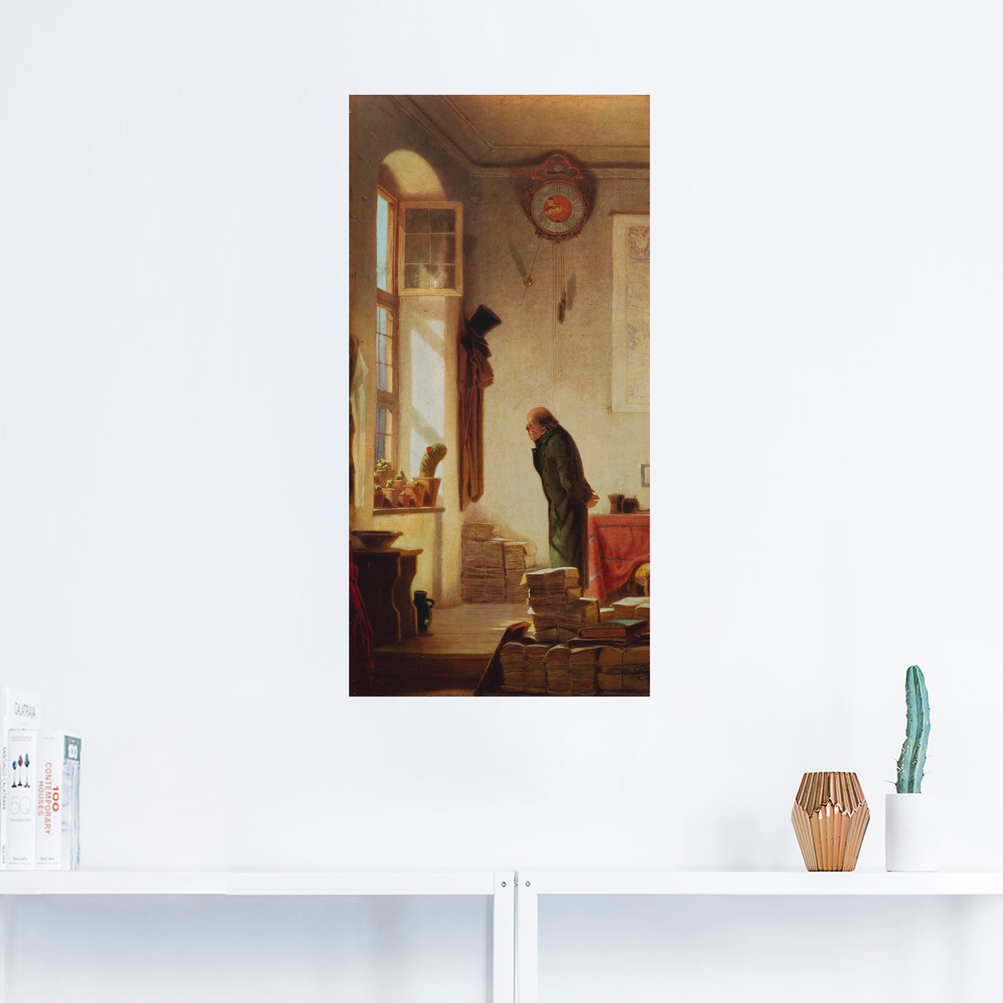 Artland Wandbild »Der Kaktusliebhaber. Um 1865«, Mann, (1 St.), als Leinwandbild, Wandaufkleber oder Poster in versch. Größen