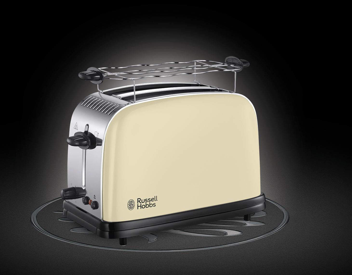 23334-56«, | online 1670 kurze Classic kaufen W RUSSELL Toaster »Colours Cream Plus+ Schlitze, BAUR HOBBS 2