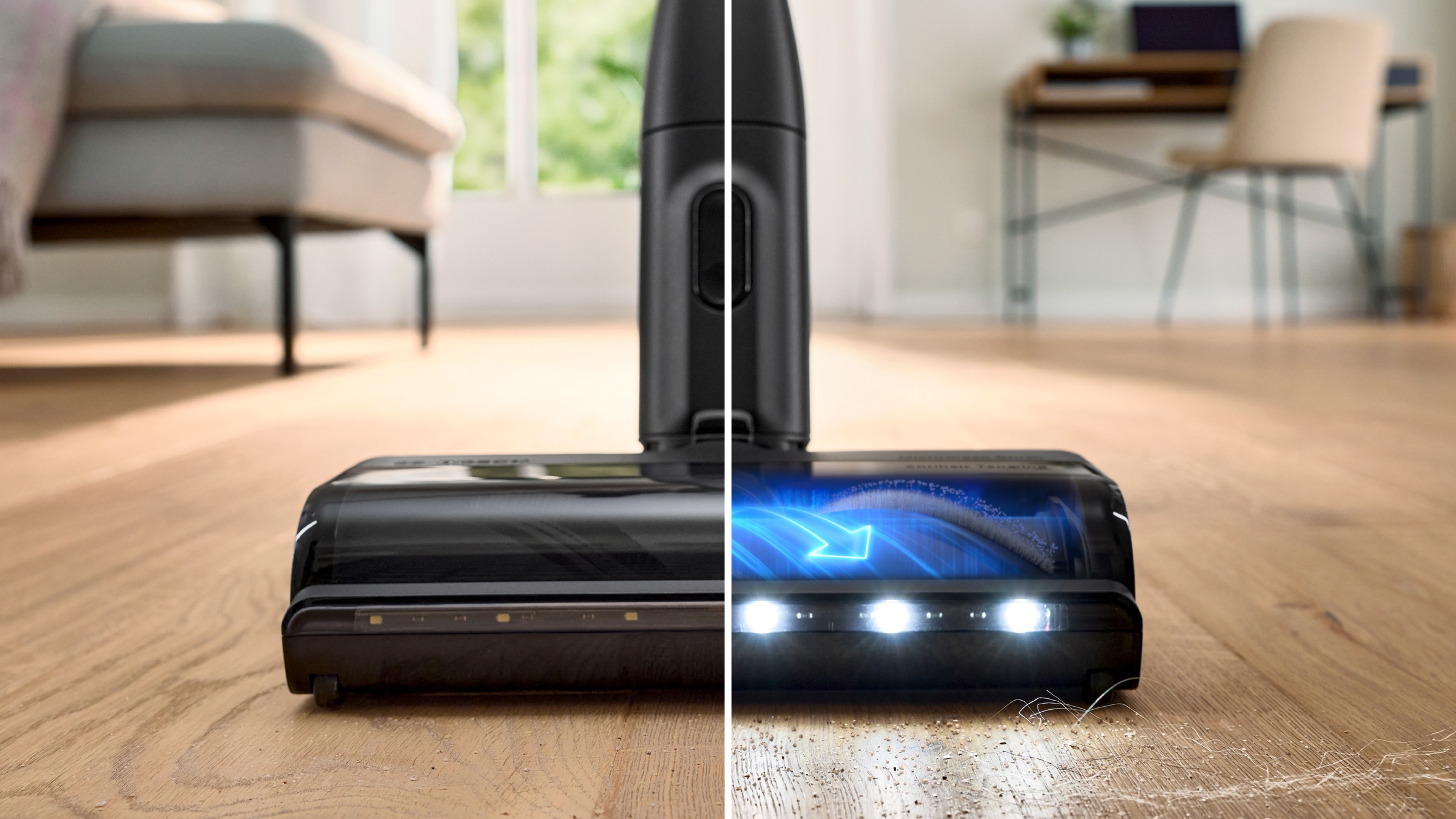 BOSCH Akku-Stielstaubsauger »Unlimited 9 BKS931BA, MicroClean™ Technology, LED-Licht,«, HEPA-Filtersystem, 10 Jahre Motorgarantie, Staubkomprimierung, weiß