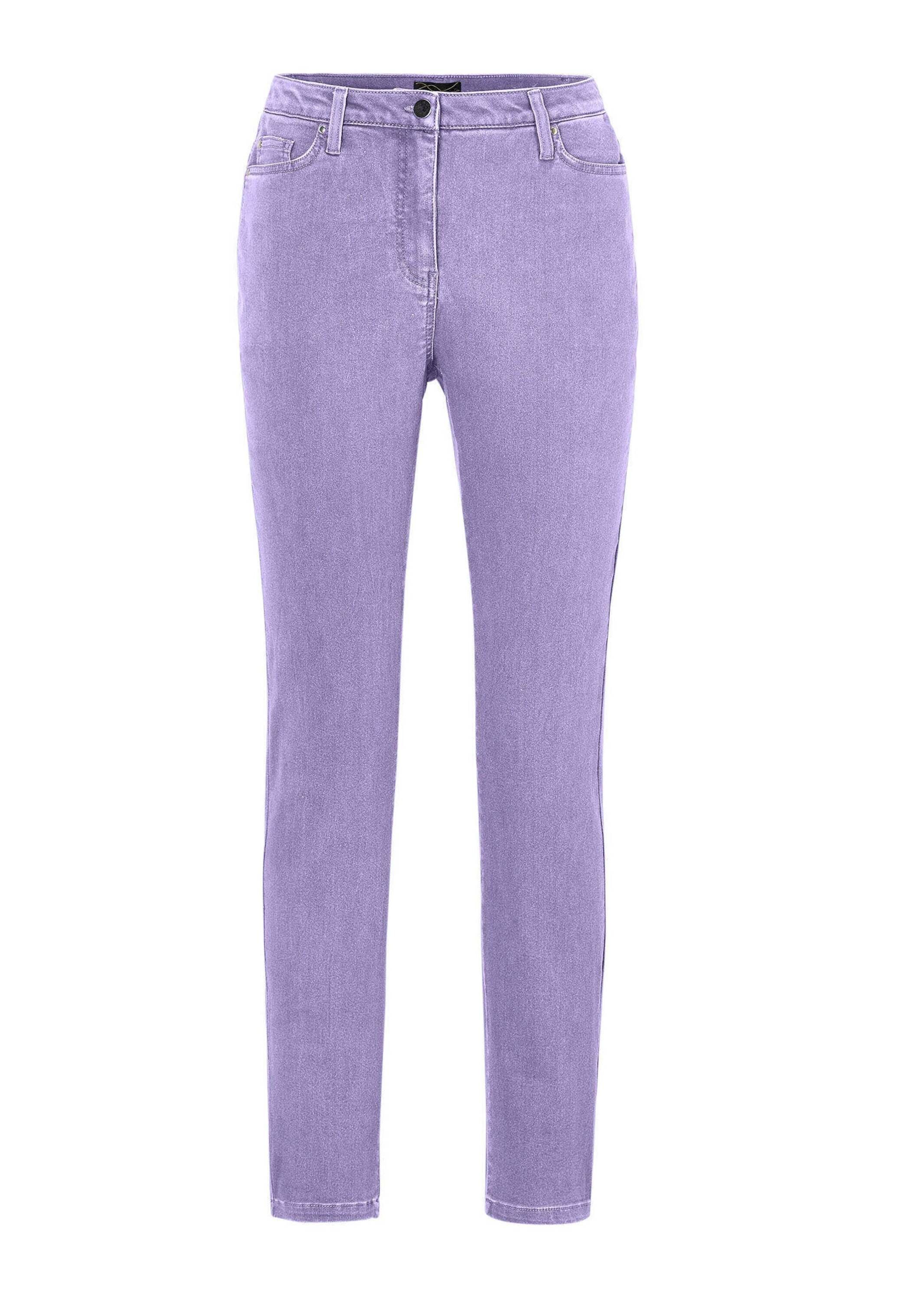 GOLDNER Regular-fit-Jeans "Lange Freizeithose BELLA mit Formbund" Ohne