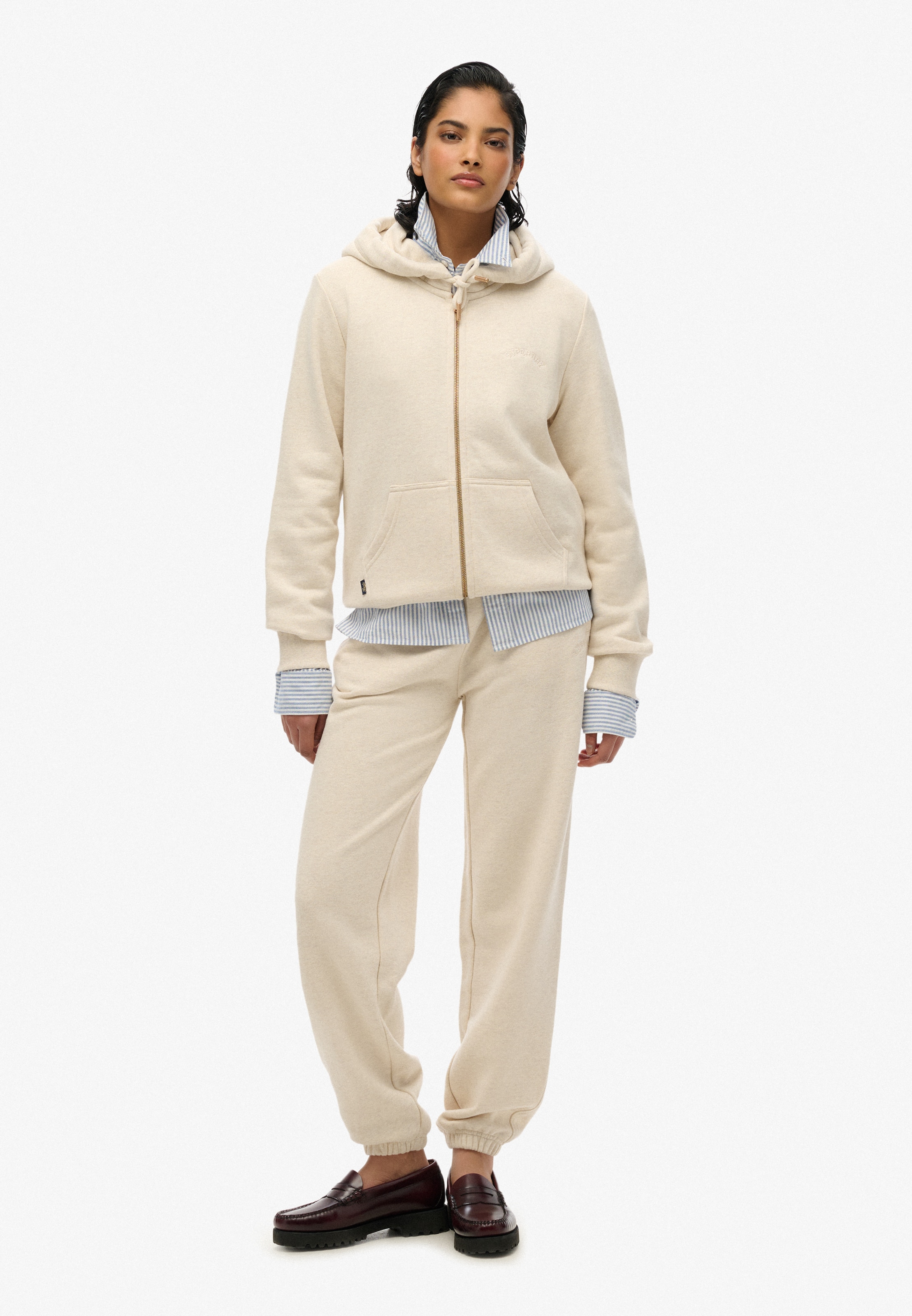 Superdry Kapuzensweatjacke »ESSENTIAL LOGO ZIPHOOD HB«