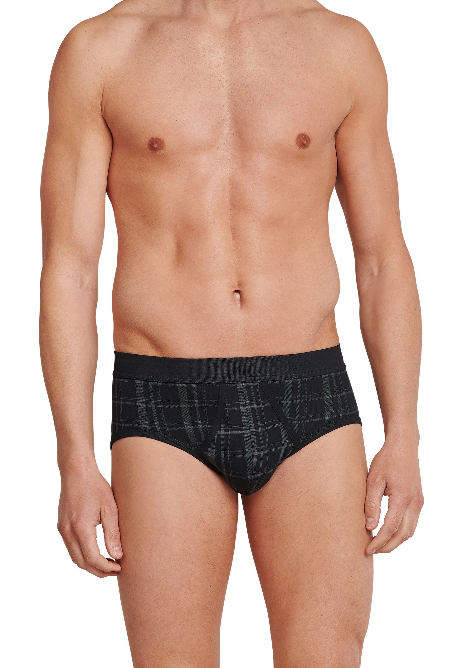 Schiesser Slip "Original Classics", mit kontrastfarbenem Karomuster günstig online kaufen