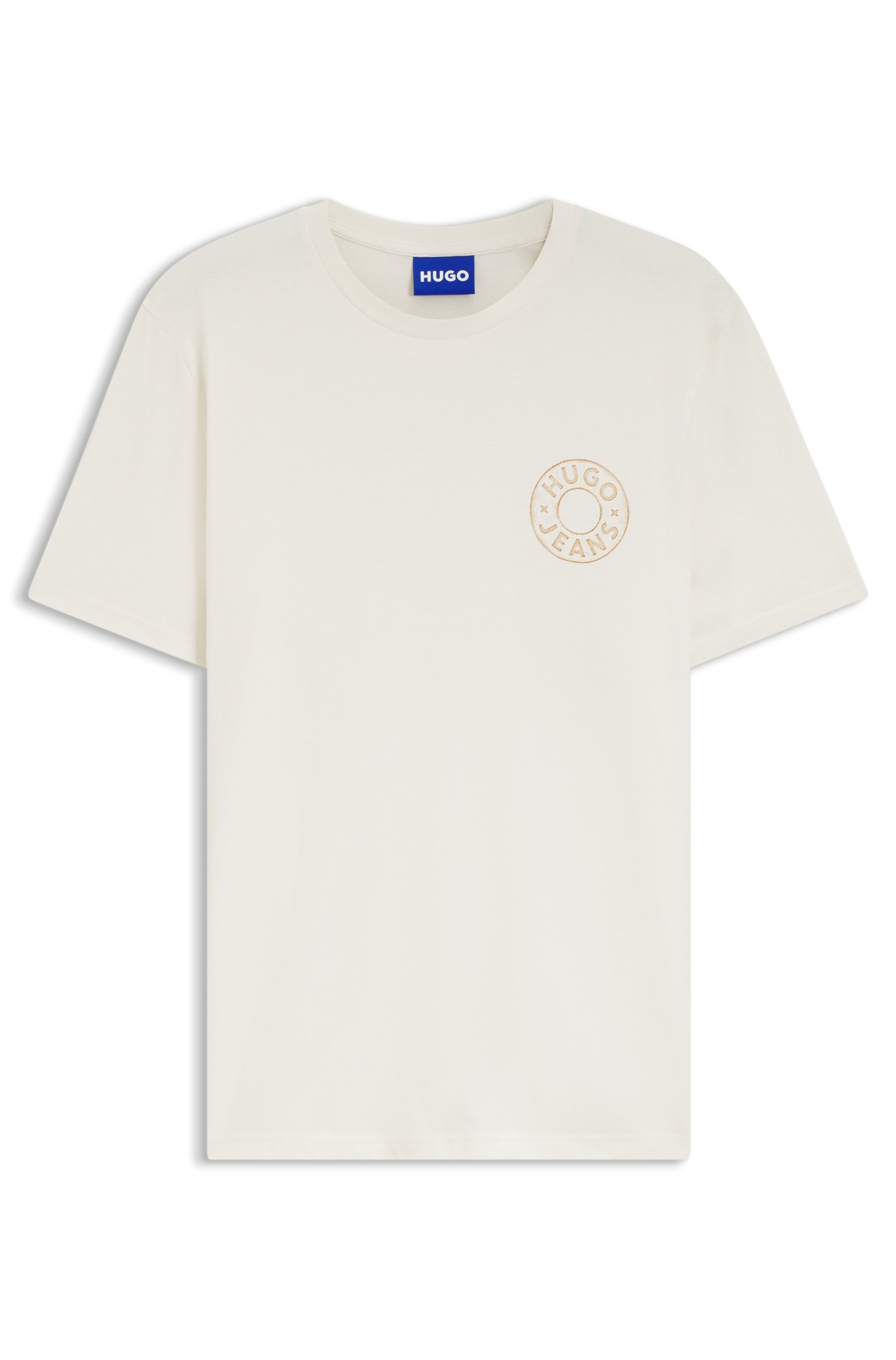 HUGO T-Shirt »Nemodo« Rundhalsausschnitt, reine Baumwolle, Brustdruck