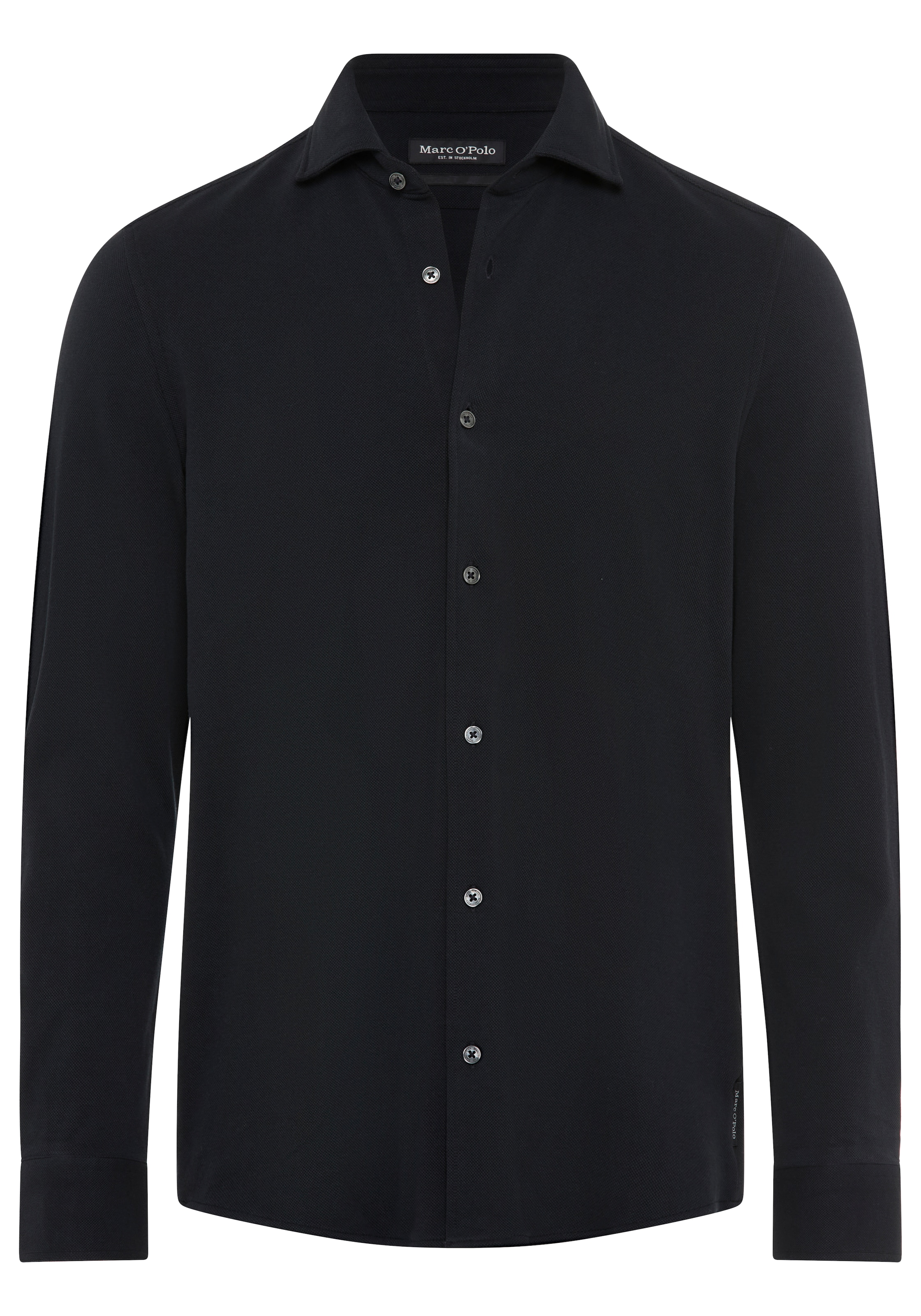Marc OPolo Langarmhemd Shaped Fit, mit feiner Piqué-Struktur günstig online kaufen
