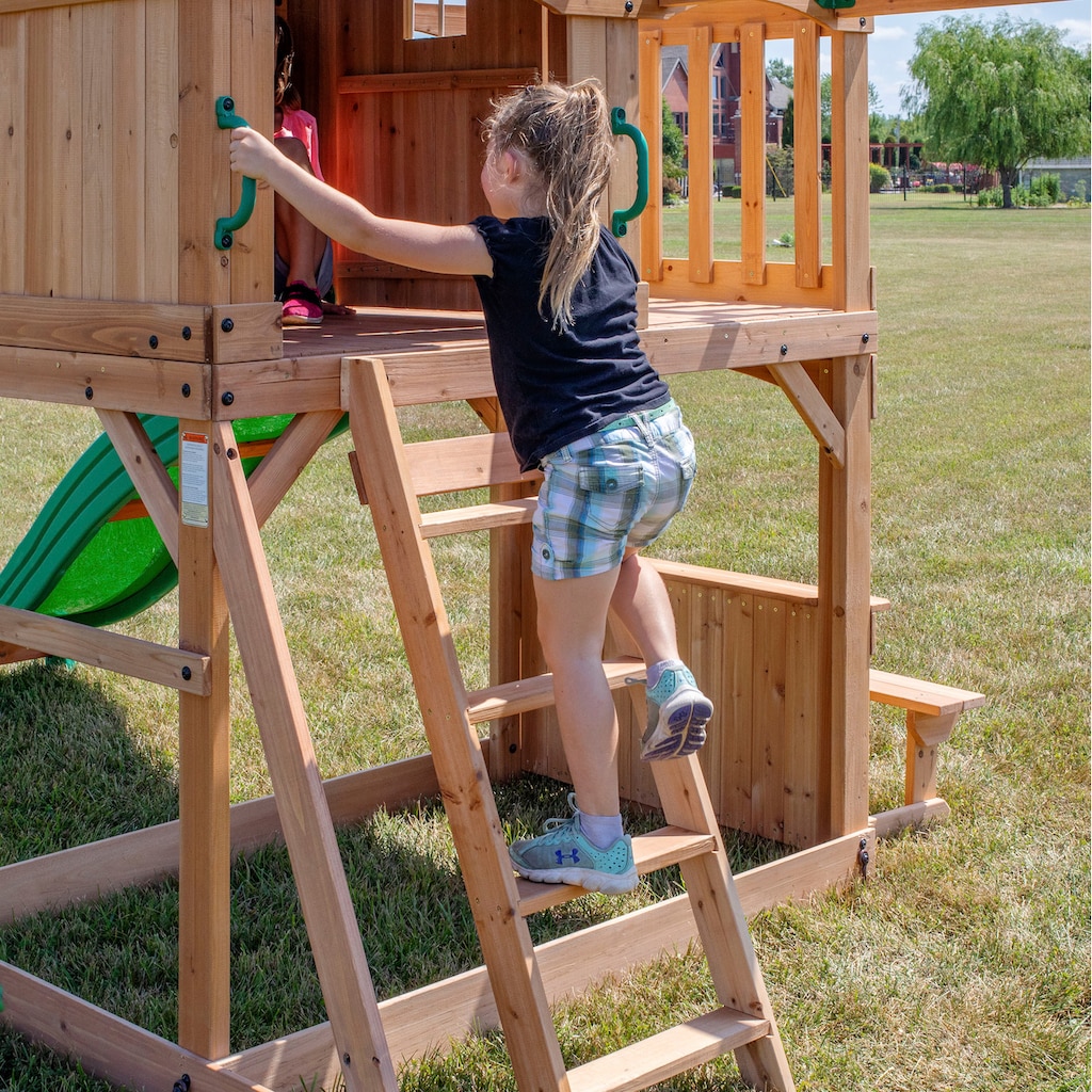 Backyard Discovery Spielturm »Montpelier«, mit Schaukeln, Rutsche und Klettergerüst