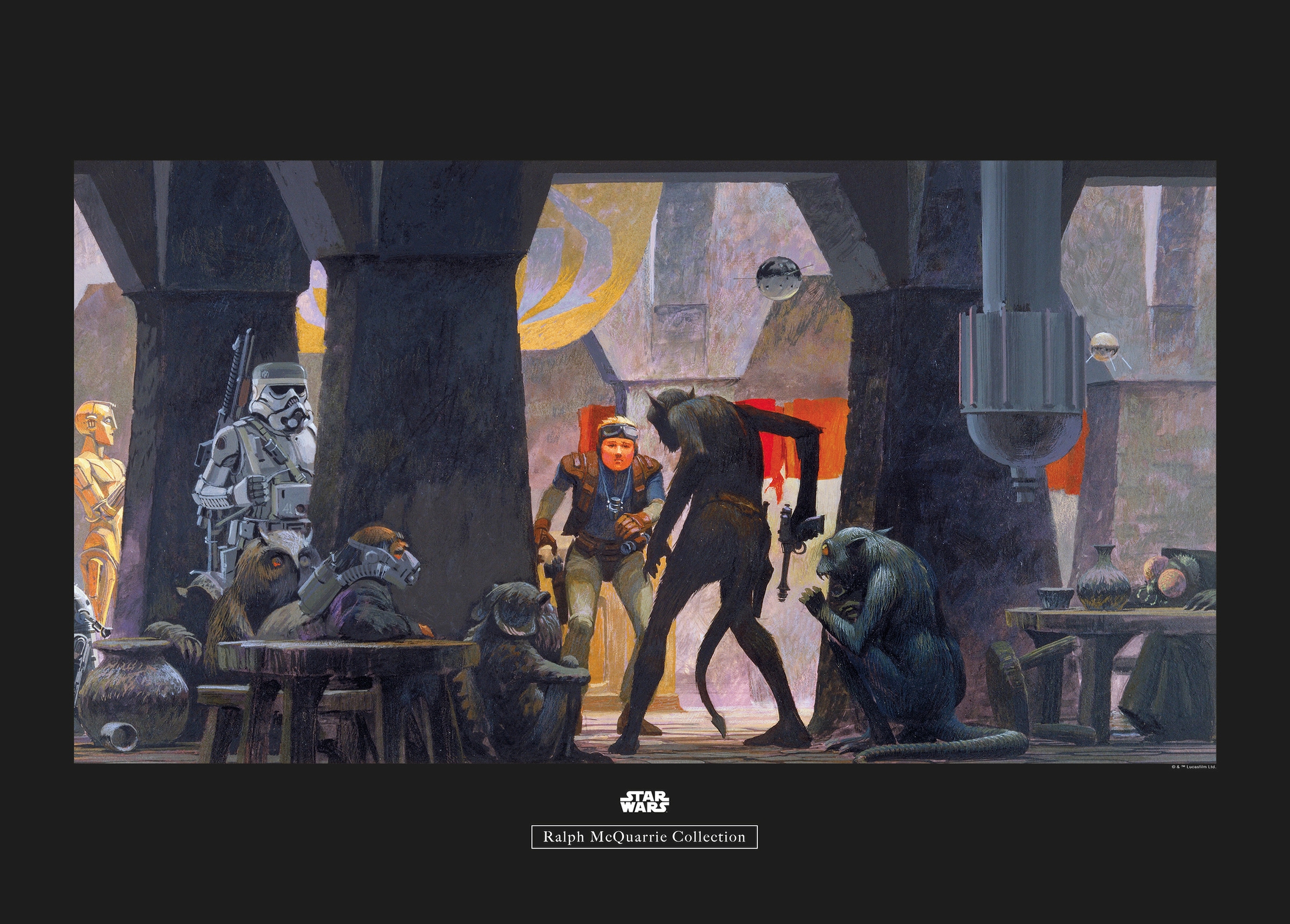 Komar Poster "Star Wars Classic RMQ Mos Eisley Streets", Star Wars, (1 St.), Kinderzimmer, Schlafzimmer, Wohnzimmer