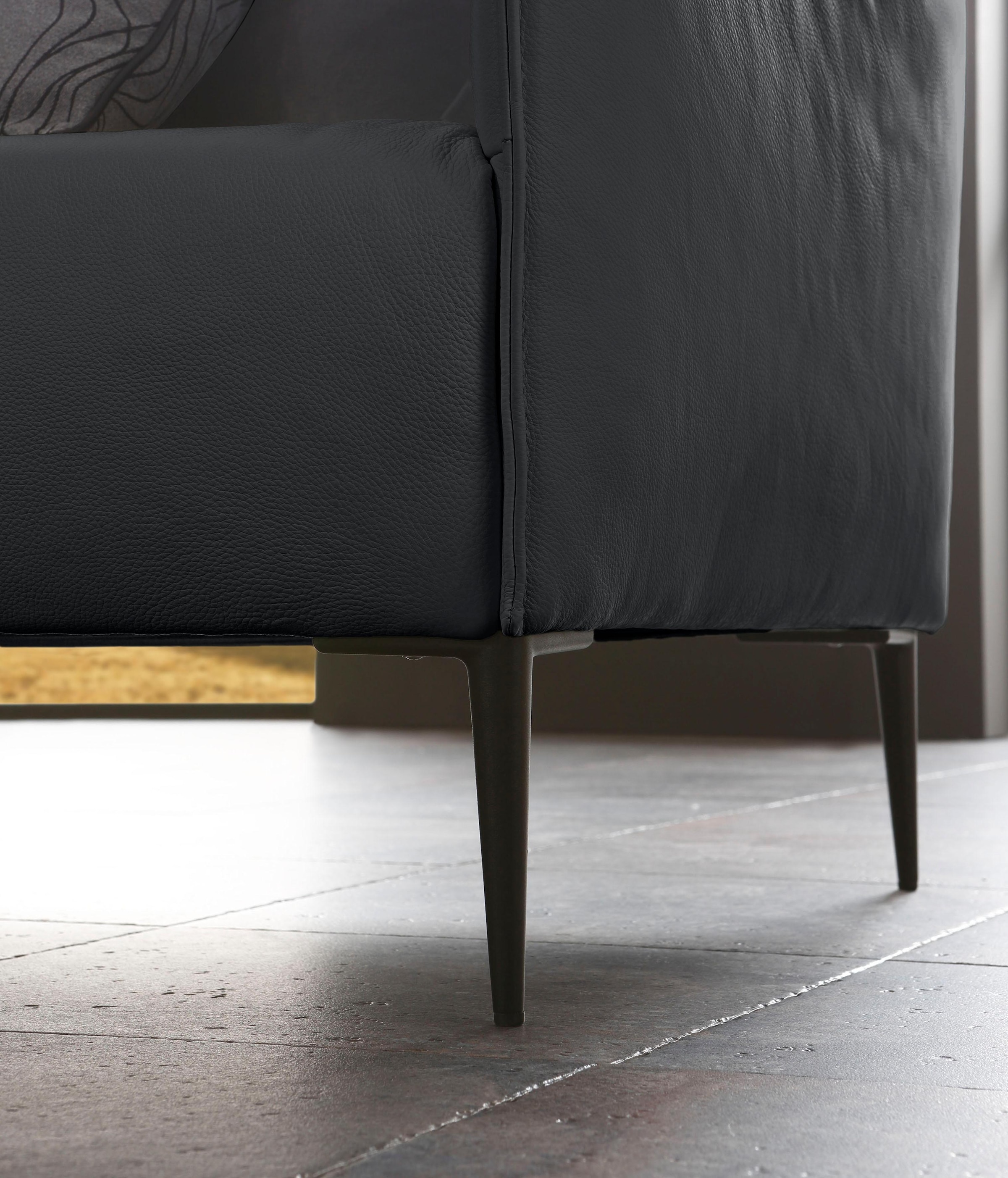 W.SCHILLIG 2-Sitzer »sally«, mit Metallfüßen in Schwarz pulverbeschichtet, Breite 154 cm