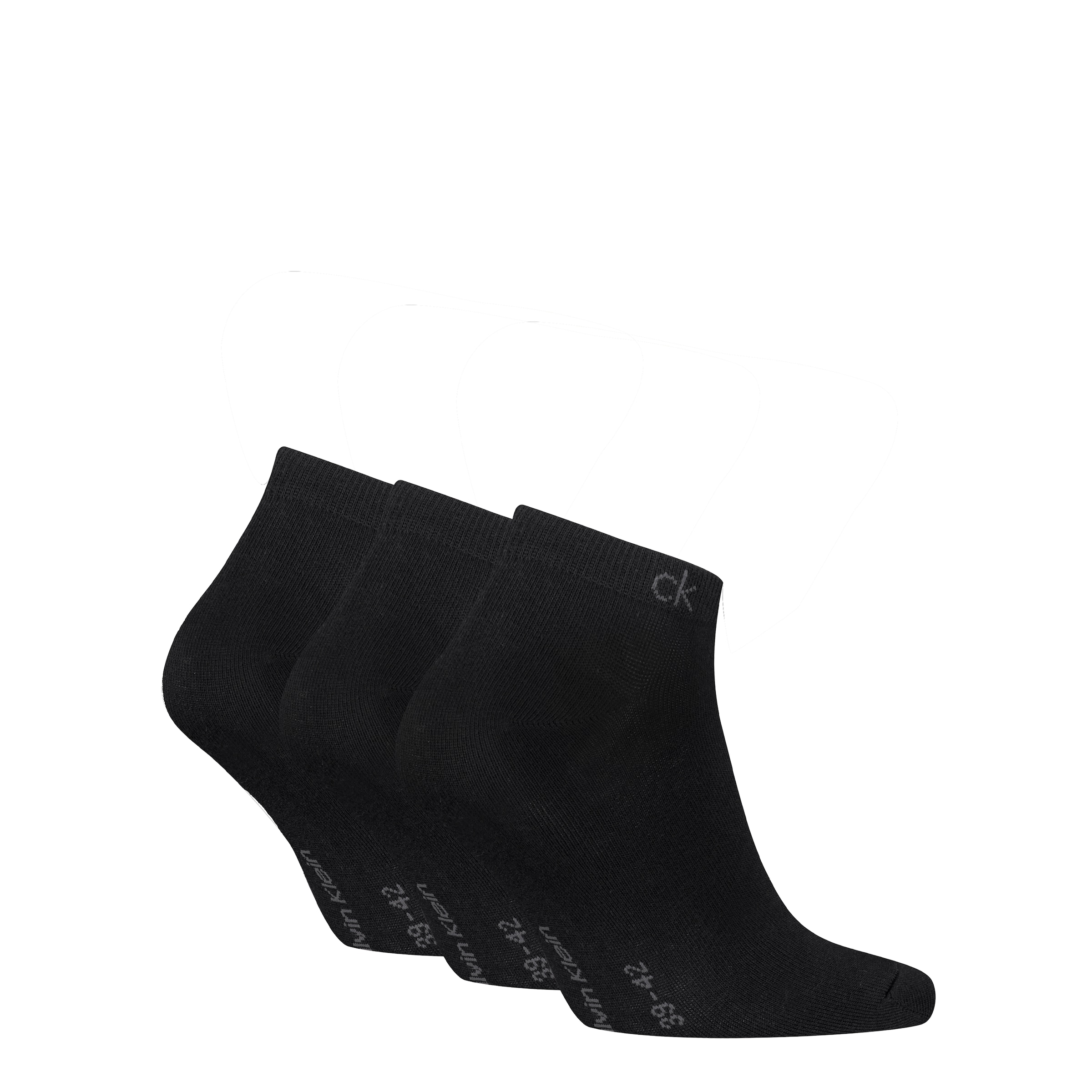 Calvin Klein Sneakersocken »CK MEN SNEAKER 3P« 3 Paar,  mit kleinem Rippenbündchen, Cotton-Mix, elastisch