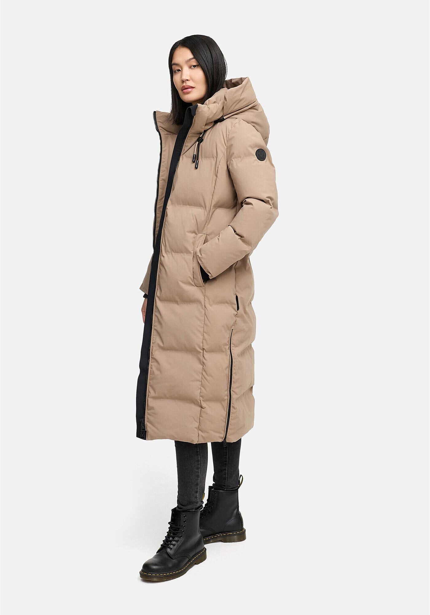Marikoo Winterjacke "Tikoraa", mit extra langem Schnitt und hohem Kragen günstig online kaufen