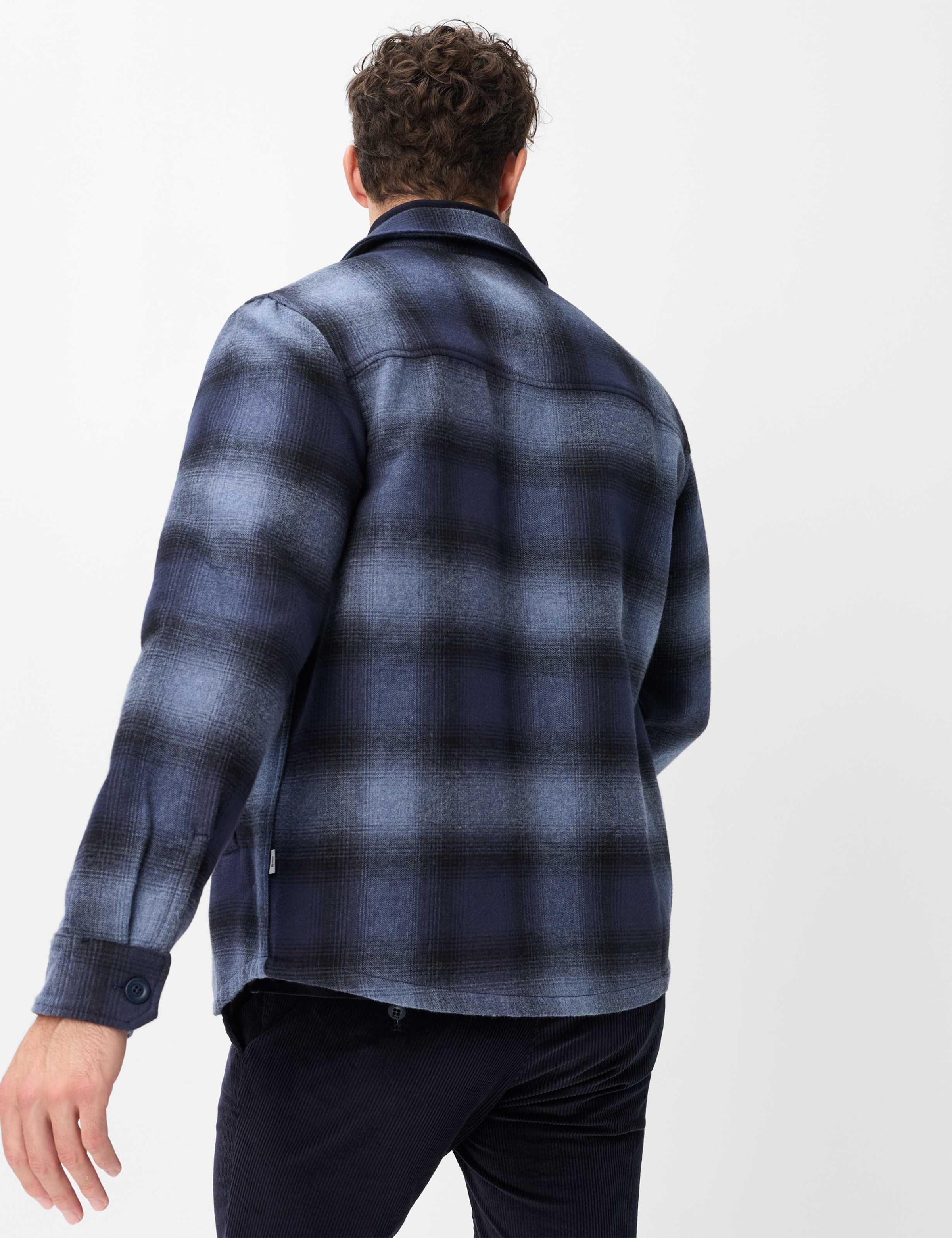 Brax Sweatjacke »Style SANTIAGO« Flanell: Kariertes Overshirt im Baumwollmix