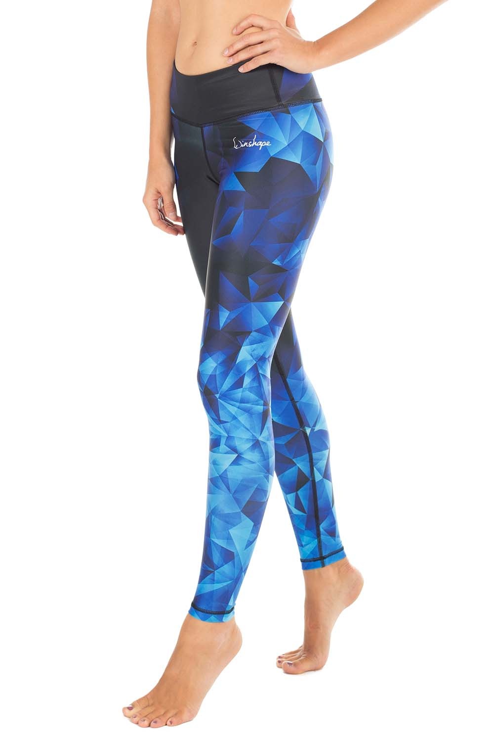 Functional Power Shape Tights AEL109, blue rainflowers, Winshape