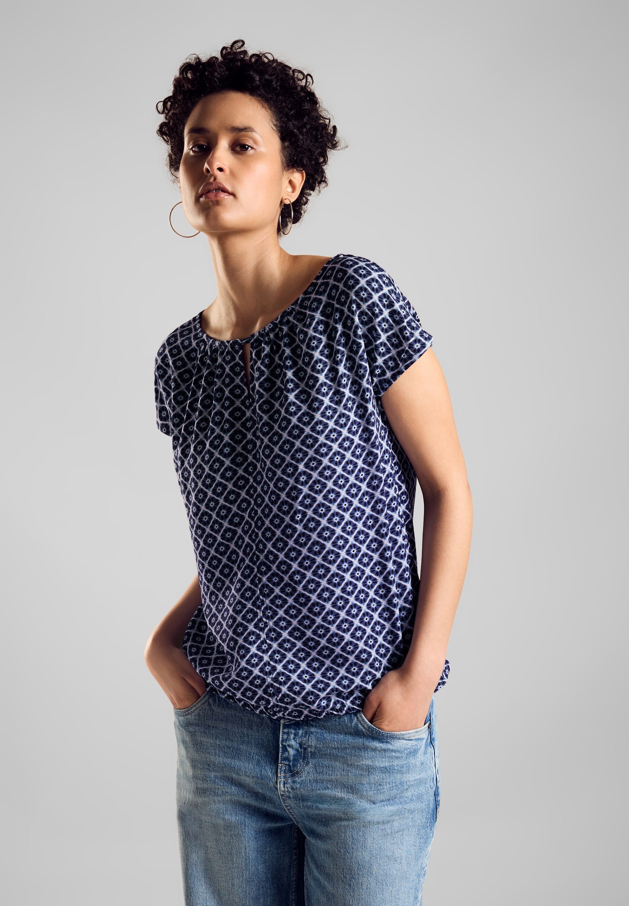 Shirttop, mit All-Over Print