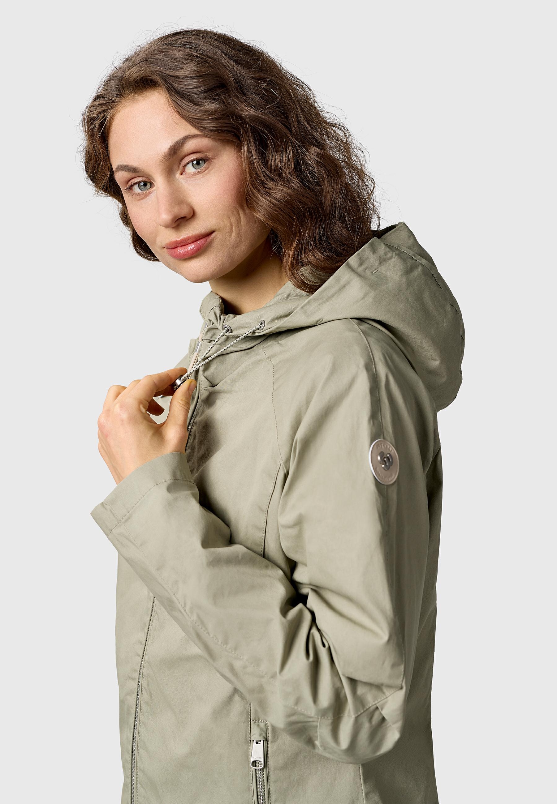Ragwear Outdoorjacke »Dizzea Vintage YOUMODO« mit Kapuze Beschichtete Baumwoll-Jacke für den Übergang