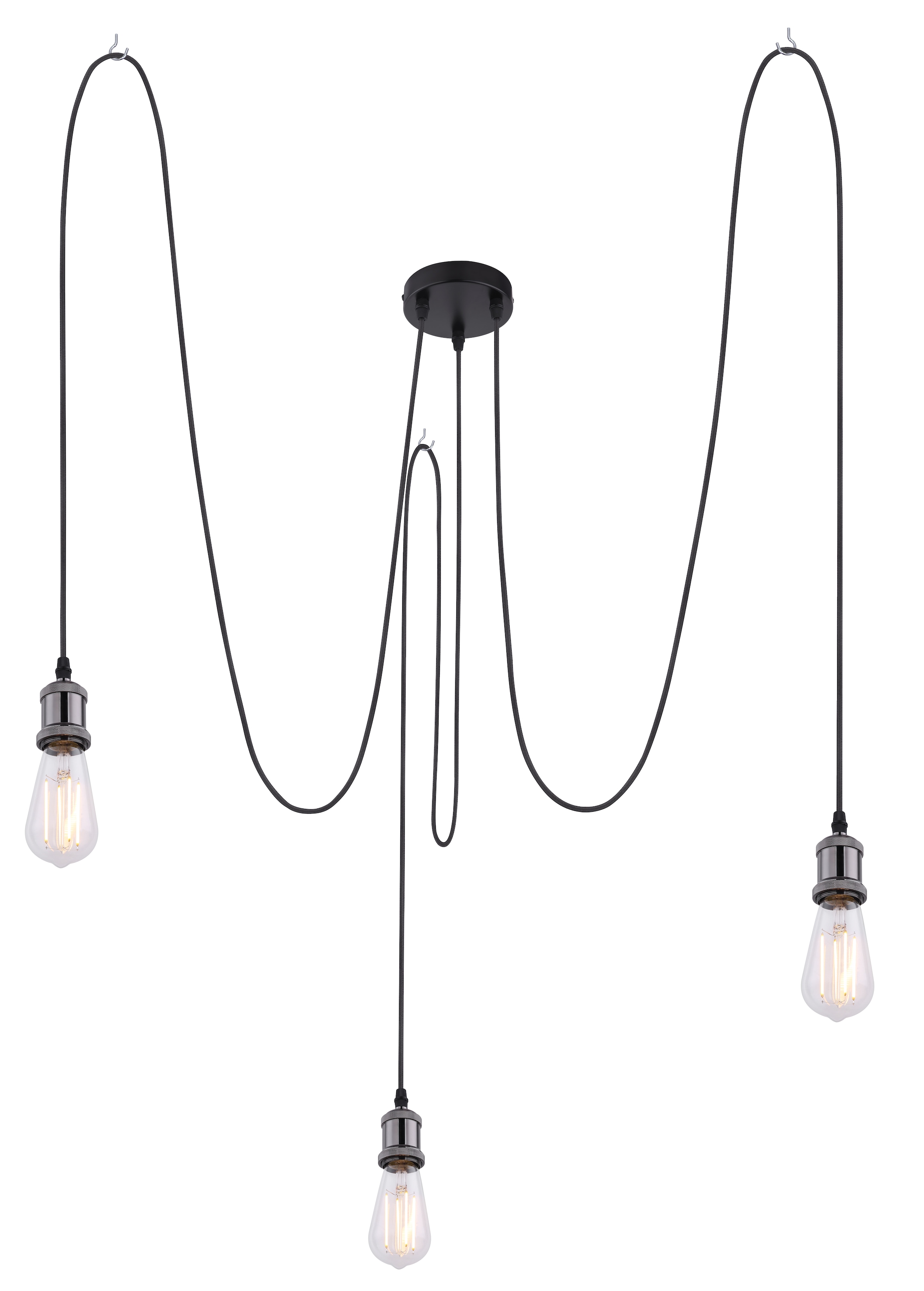GLOBO LIGHTING Hängeleuchte »OLIVER«, Leuchtmittel E27 | ohne Leuchtmittel, Hängelampe/Pendelleuchte/Esszimmer/Wohnzimmer/Esstisch