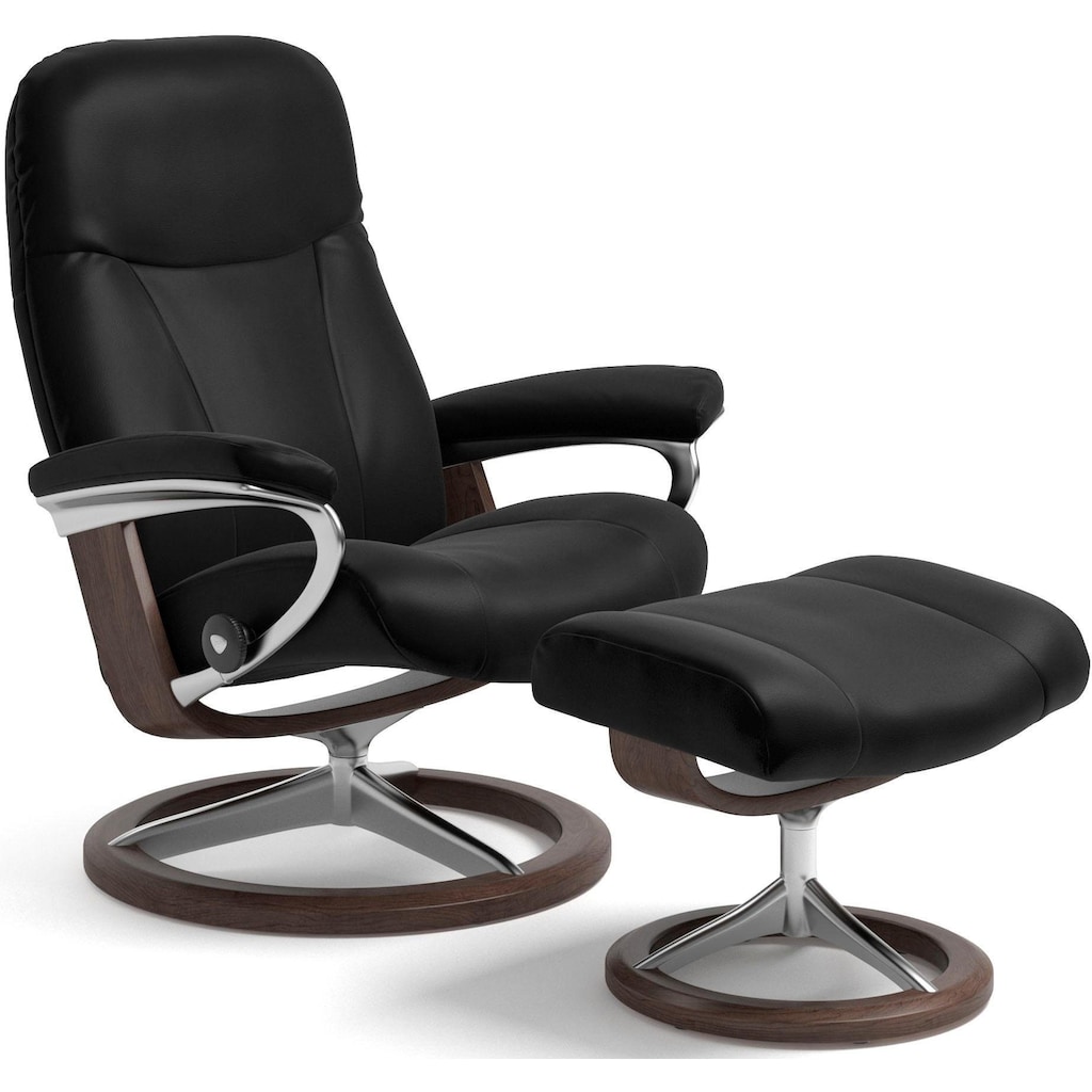 Stressless® Relaxsessel »Garda«, (Set, Relaxsessel mit Hocker)