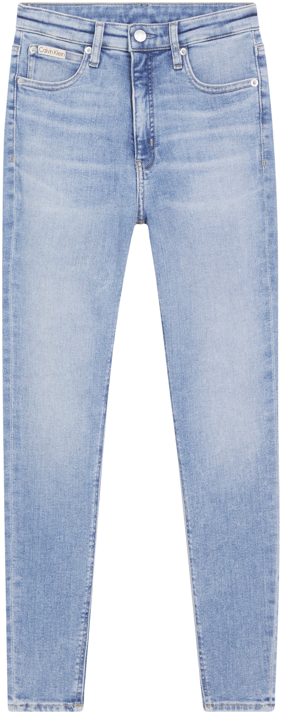 Calvin Klein Jeans Skinny-fit-Jeans »HIGH RISE SUPER SKINNY ANKLE«, mit Stoned wash Optik, mit Coinpocket