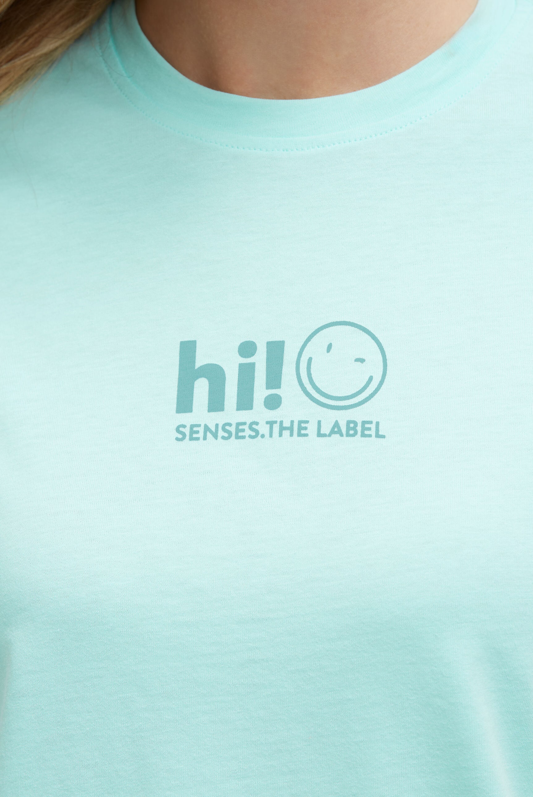 SENSES.THE LABEL Rundhalsshirt aus Baumwolle