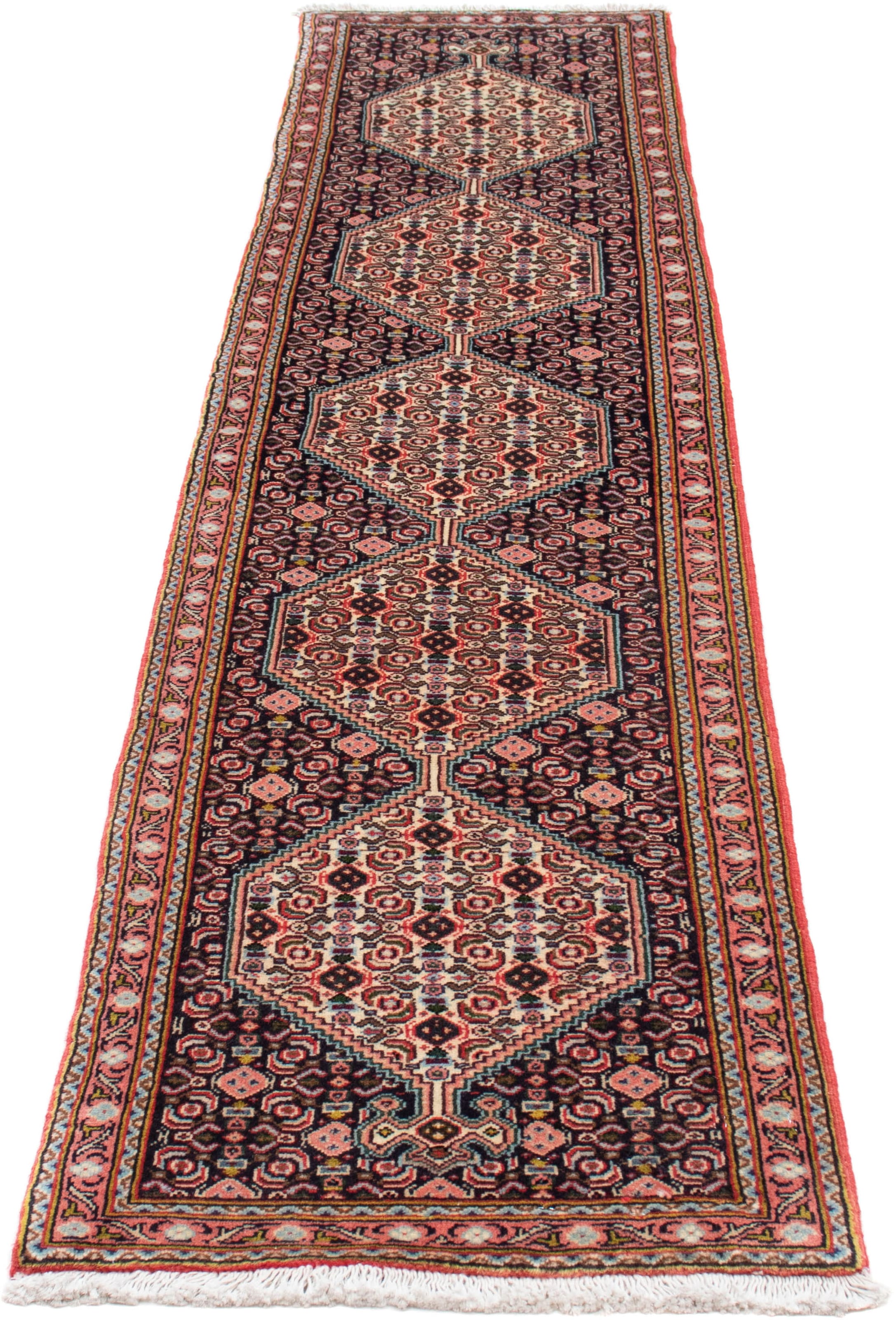 morgenland Orientteppich "Perser - Classic - 130 x 51 cm - hellrot", rechteckig, 15 mm Höhe, Wohnzimmer, Handgeknüpft, E