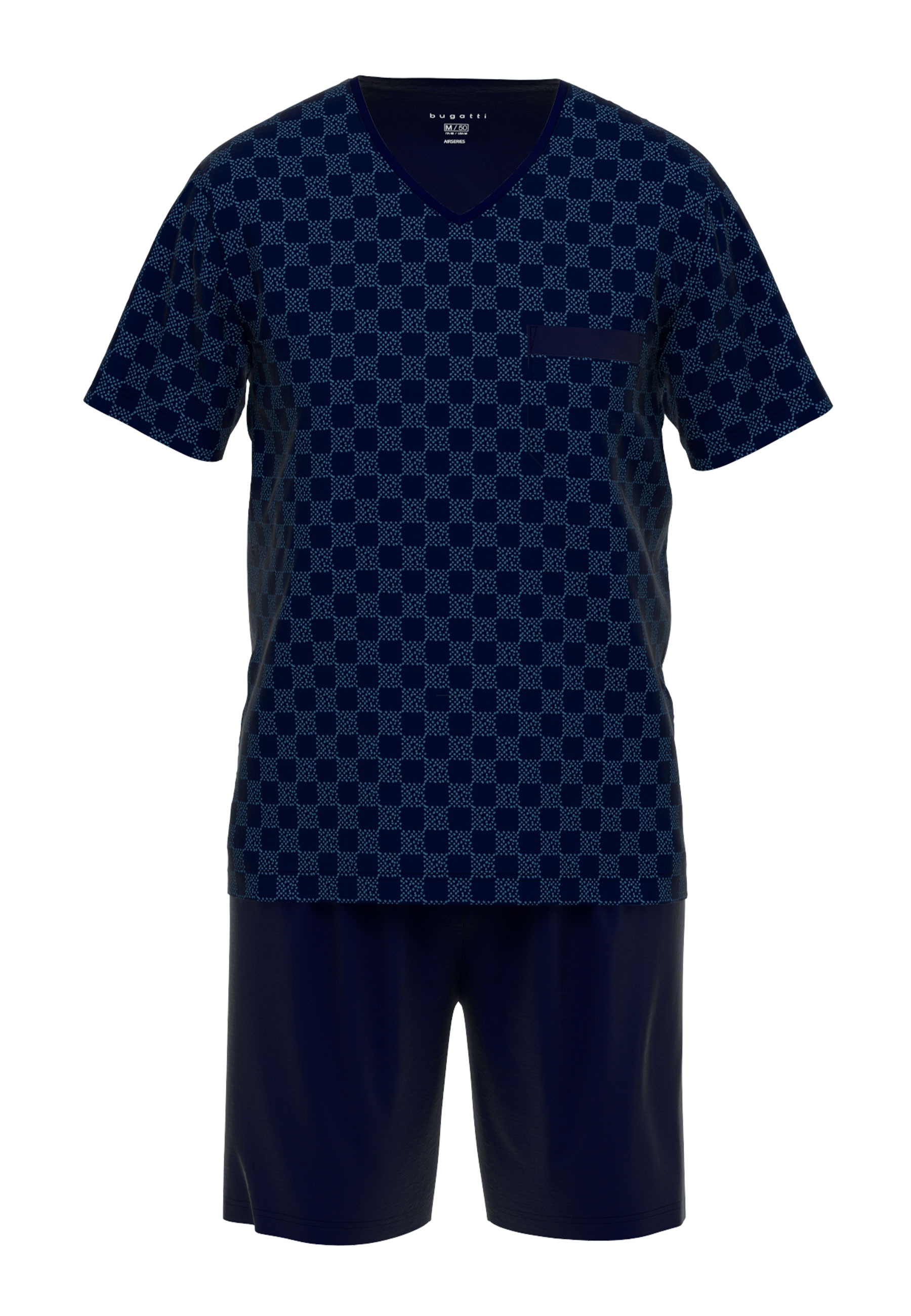 bugatti Shorty "Modena", 2 Stk. V-Ausschnitt, Kurzarm, kurze Hose, bequem, günstig online kaufen