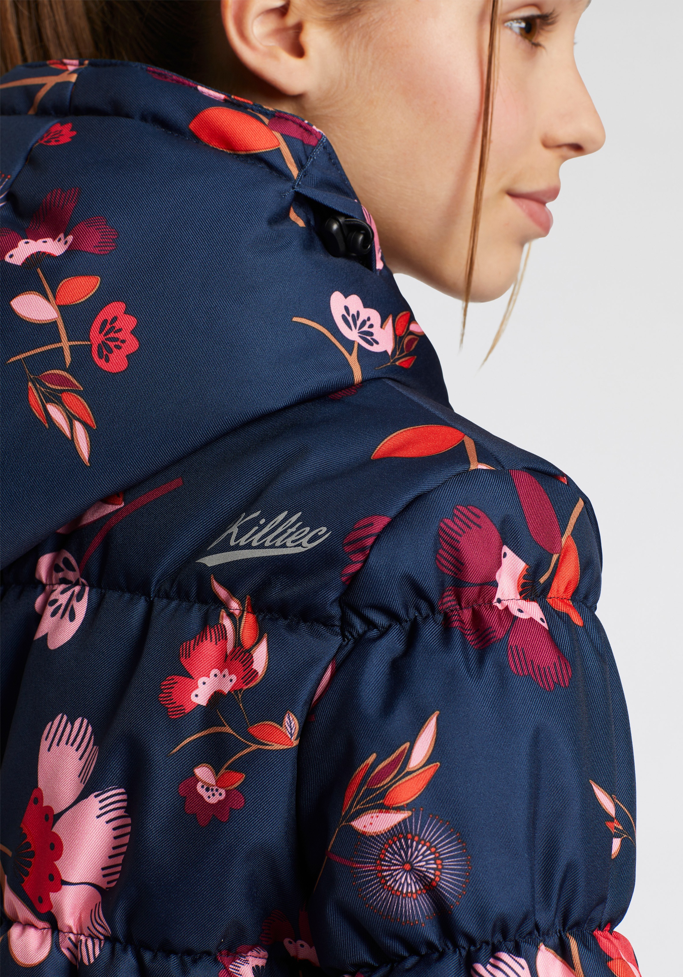 Thumbnail - Killtec Steppjacke "KW 316 GRLS JCKT OT für Mädchen" mit Kapuze wärmend & wind- & wasserabweisend