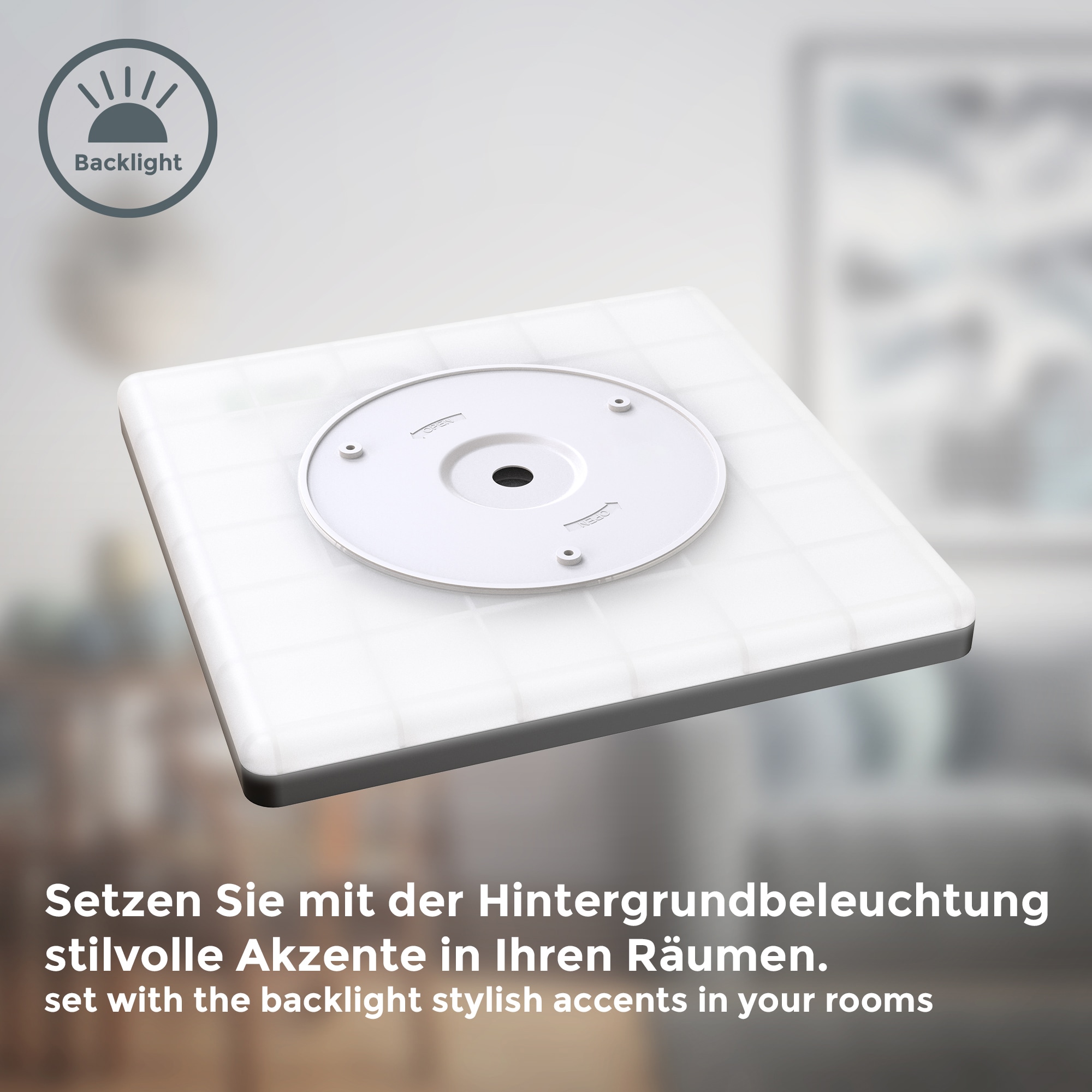 B.K.Licht ultraflaches LED Panel mit LED Backlight, Kunststoff, Schwarz, Inkl. 1 x LED Platine, 18 Watt, 2.400 Lumen, 4.000 Kelvin, nicht dimmbar, Gr. ca. 29 x 29 cm