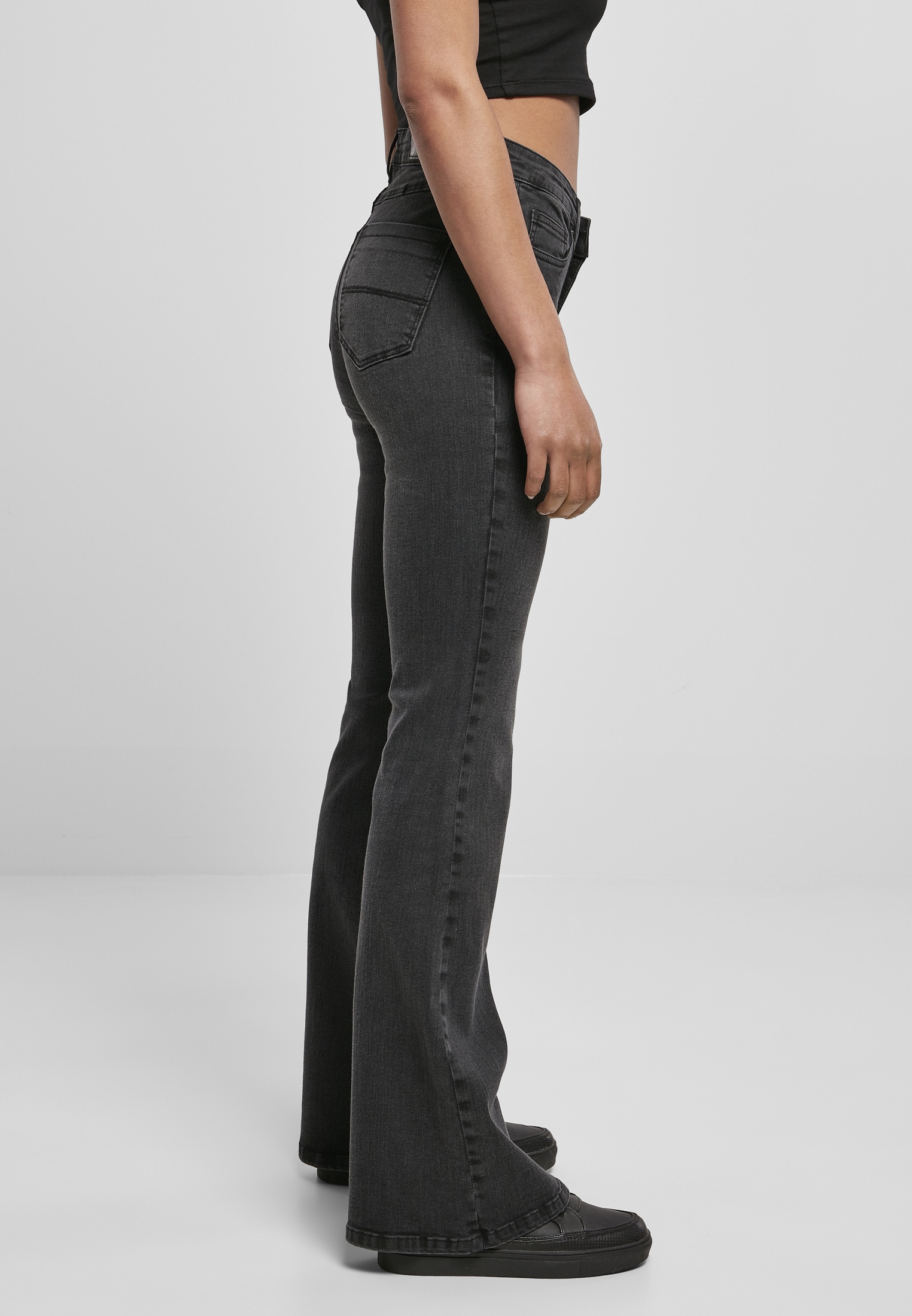 tlg.) »Damen online kaufen (1 URBAN CLASSICS BAUR Denim Pants«, Flared Waist High Jeggings | Ladies