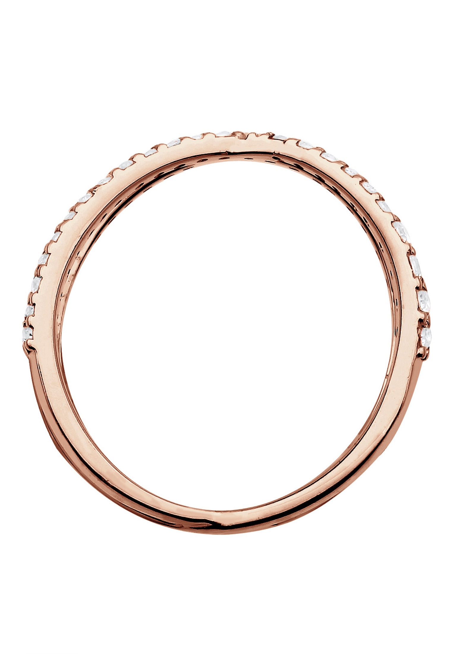 ELLI Cross Ring Rose Gold Sterling Silver Size 54 2