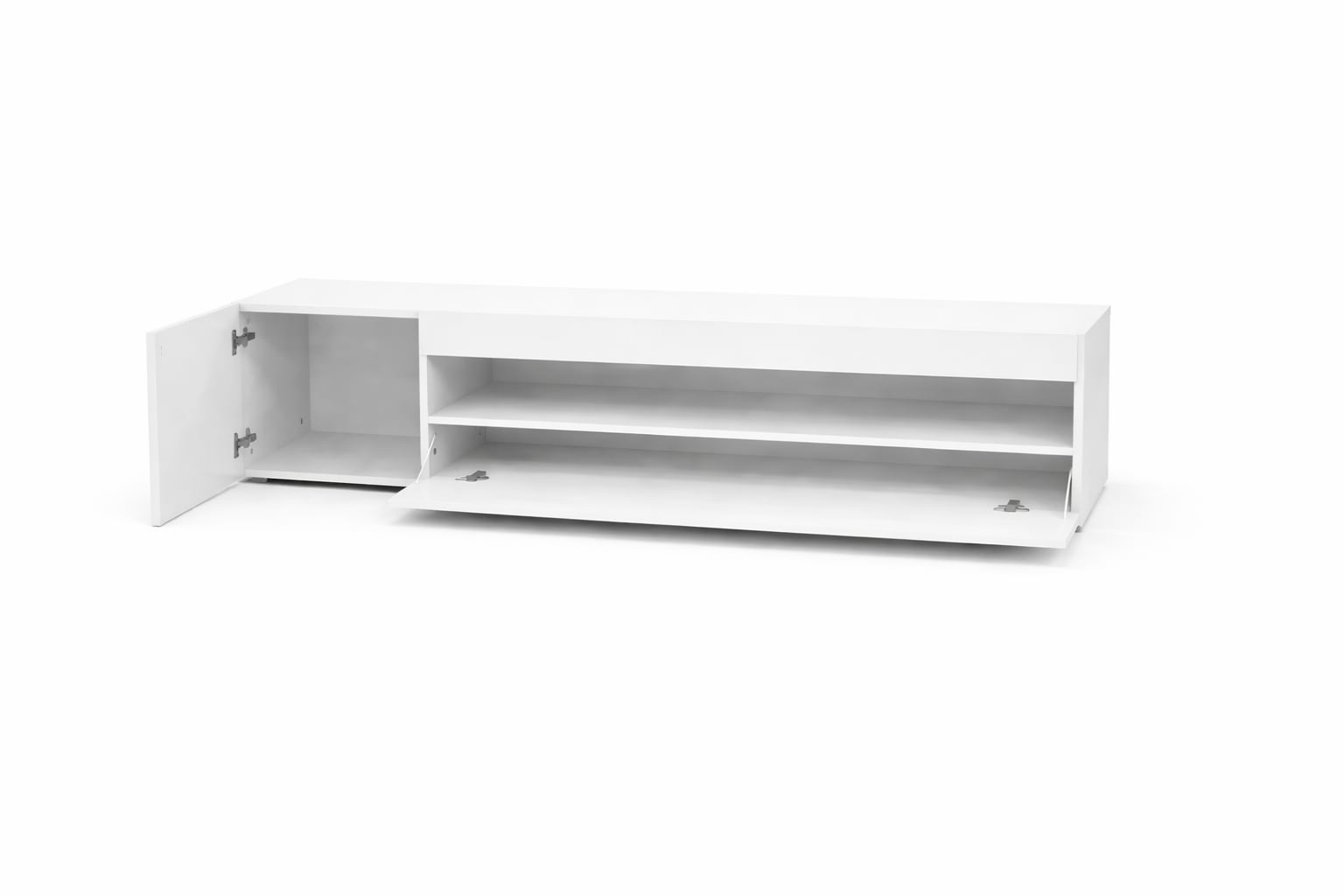 OTTO home Lowboard »LORENZO 1, TV-Board, TV-Kommode, TV-Schrank, TV-Unterschrank, TV-Möbel« Modernes lackiertes Hochglanz TV-Board, grifflos, Breite 155 cm