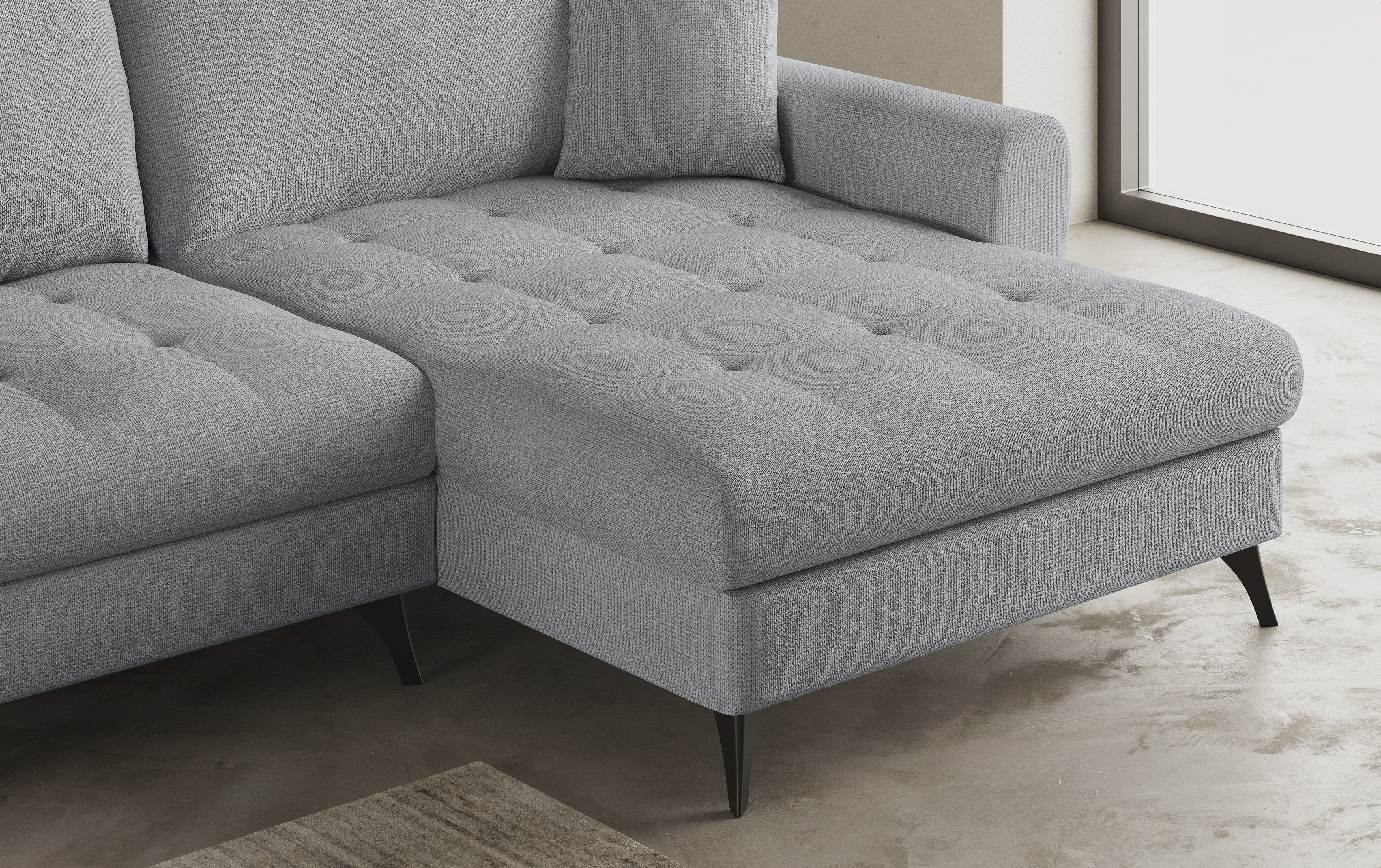 Thumbnail - Mr. Couch Ecksofa "Blackburn II L-Form", Wahlweise mit Kaltschaumpolsterung bis 140 kg belastbar