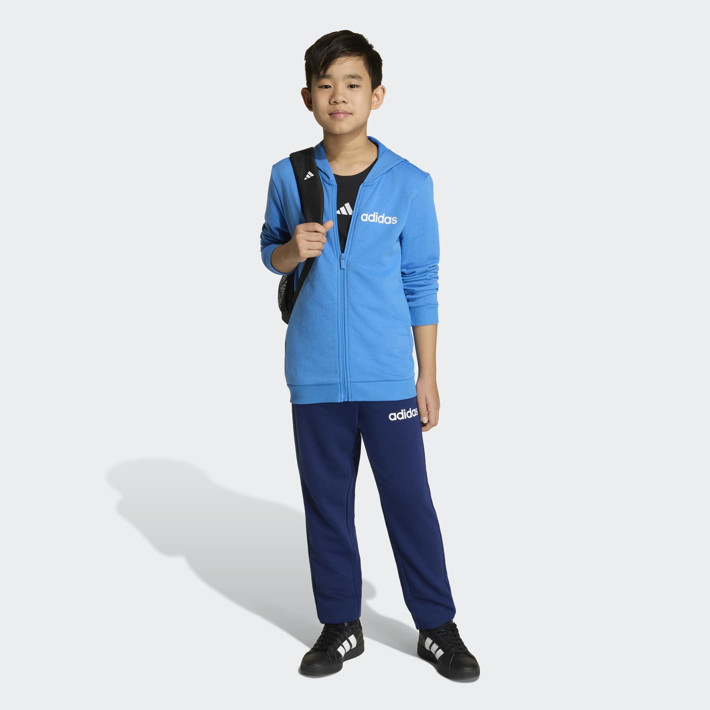 adidas Sportswear Trainingsanzug »ESSENTIALS KINDER« 2 tlg. zweiteilig, aus Baumwolle und Polyester, weiches French Terry
