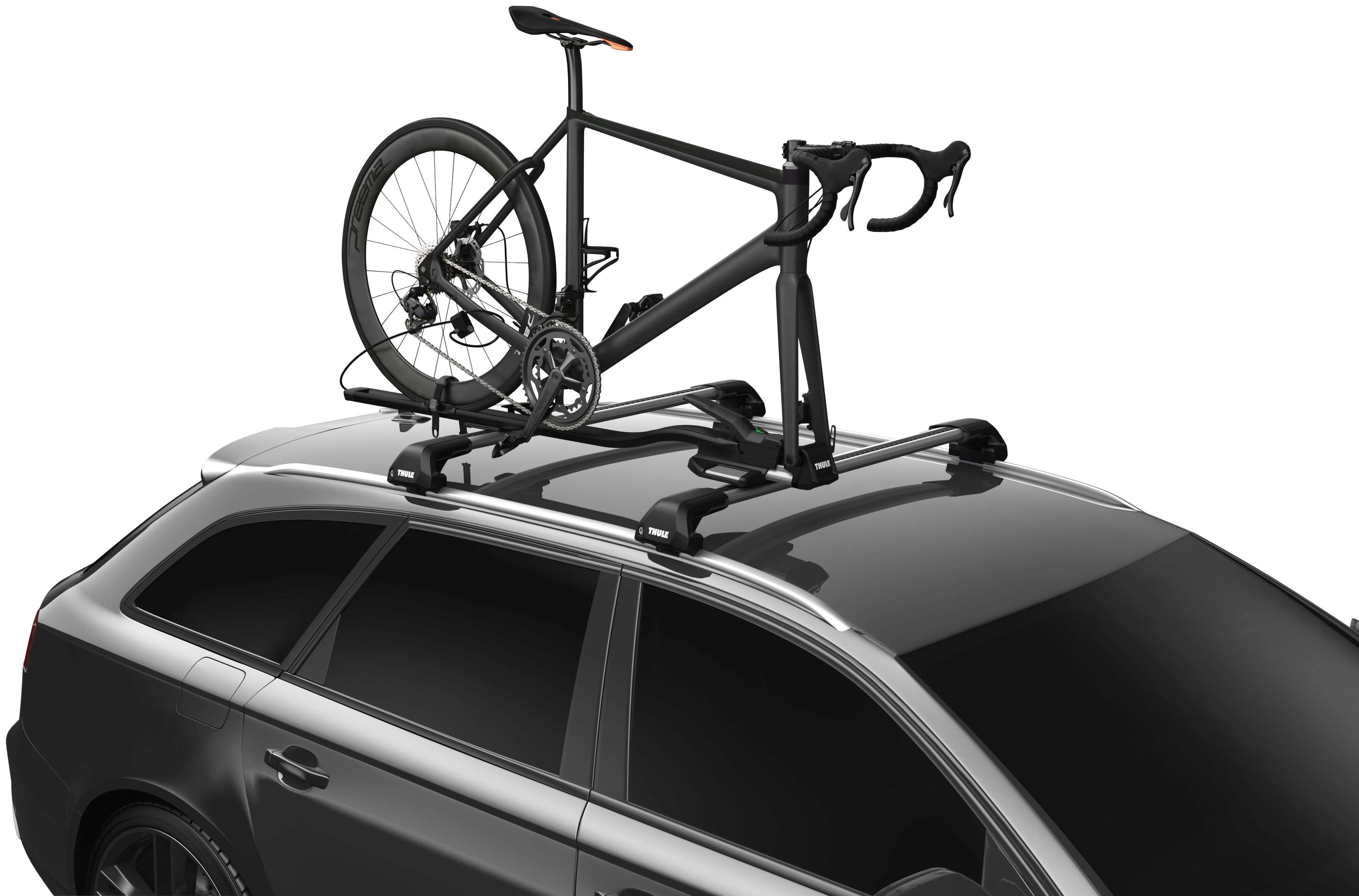 Thule Dachfahrradträger TopRide, für den Transport von 1 Fahrrad schwarz Fahrradträger Autozubehör Reifen