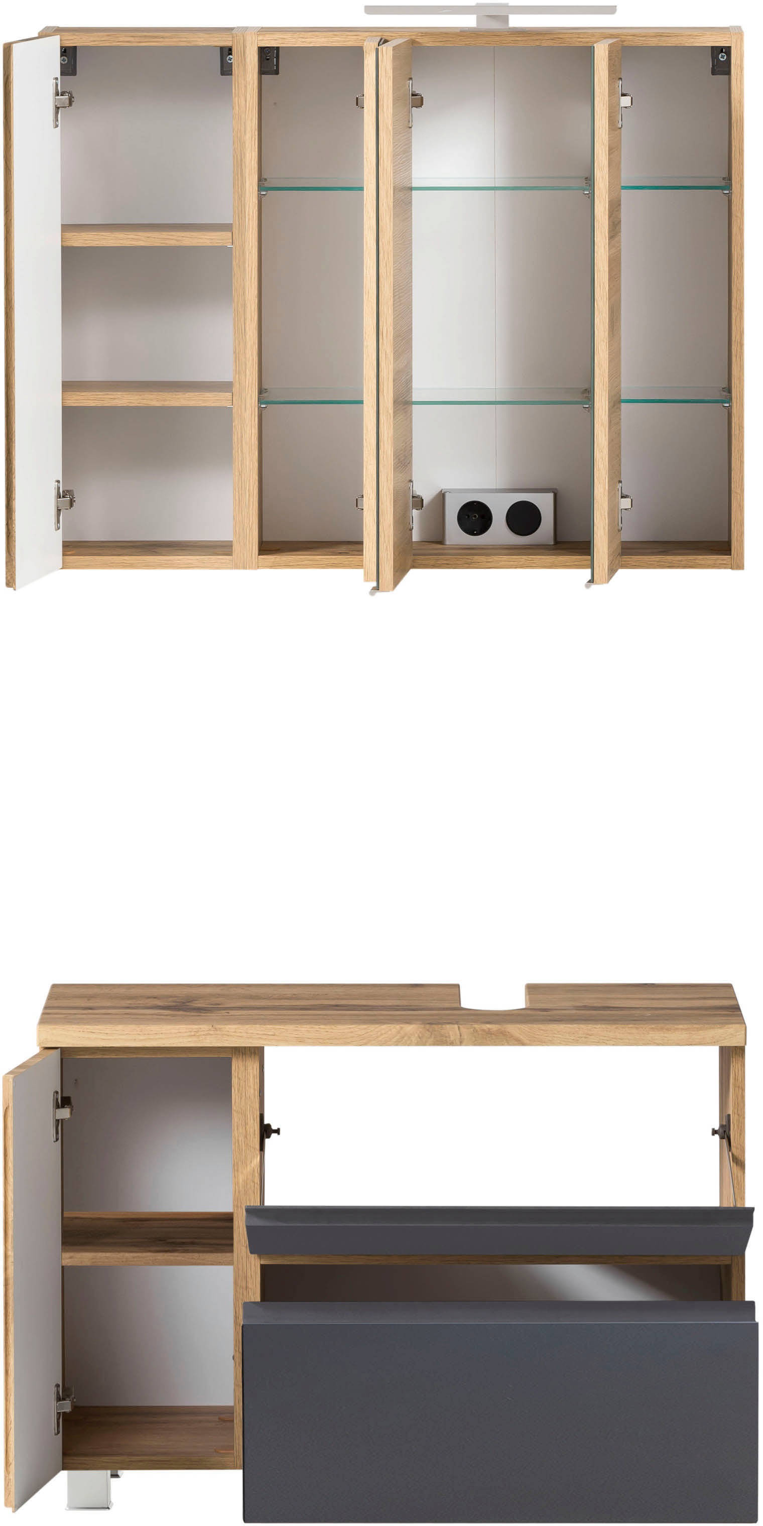 Thumbnail - welltime Badmöbel-Set "Sölden" 2 Stk. tlg.