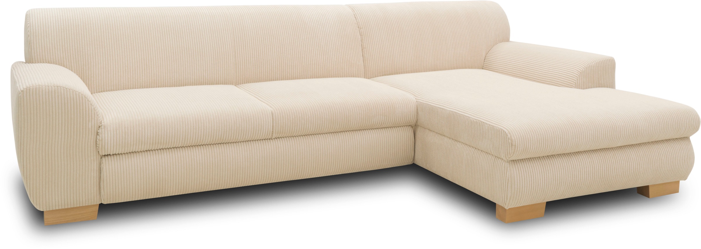 Home affaire Ecksofa »Nika L-Form«, wahlweise mit Bettfunktion, auch in Cord