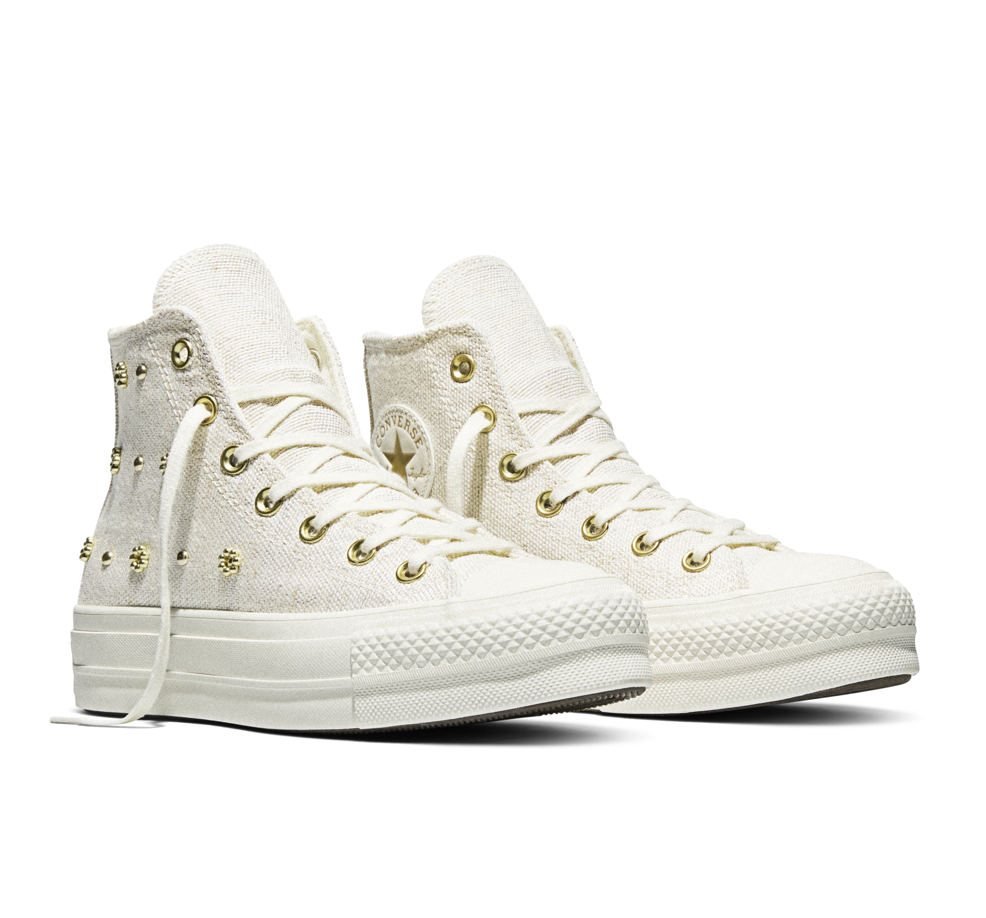 Converse Sneaker "CHUCK TAYLOR ALL STAR LIFT PLATFORM HEATHERED GLAM" für Freizeitaktivitäten, mit profiliertem Laufsohlenprofil