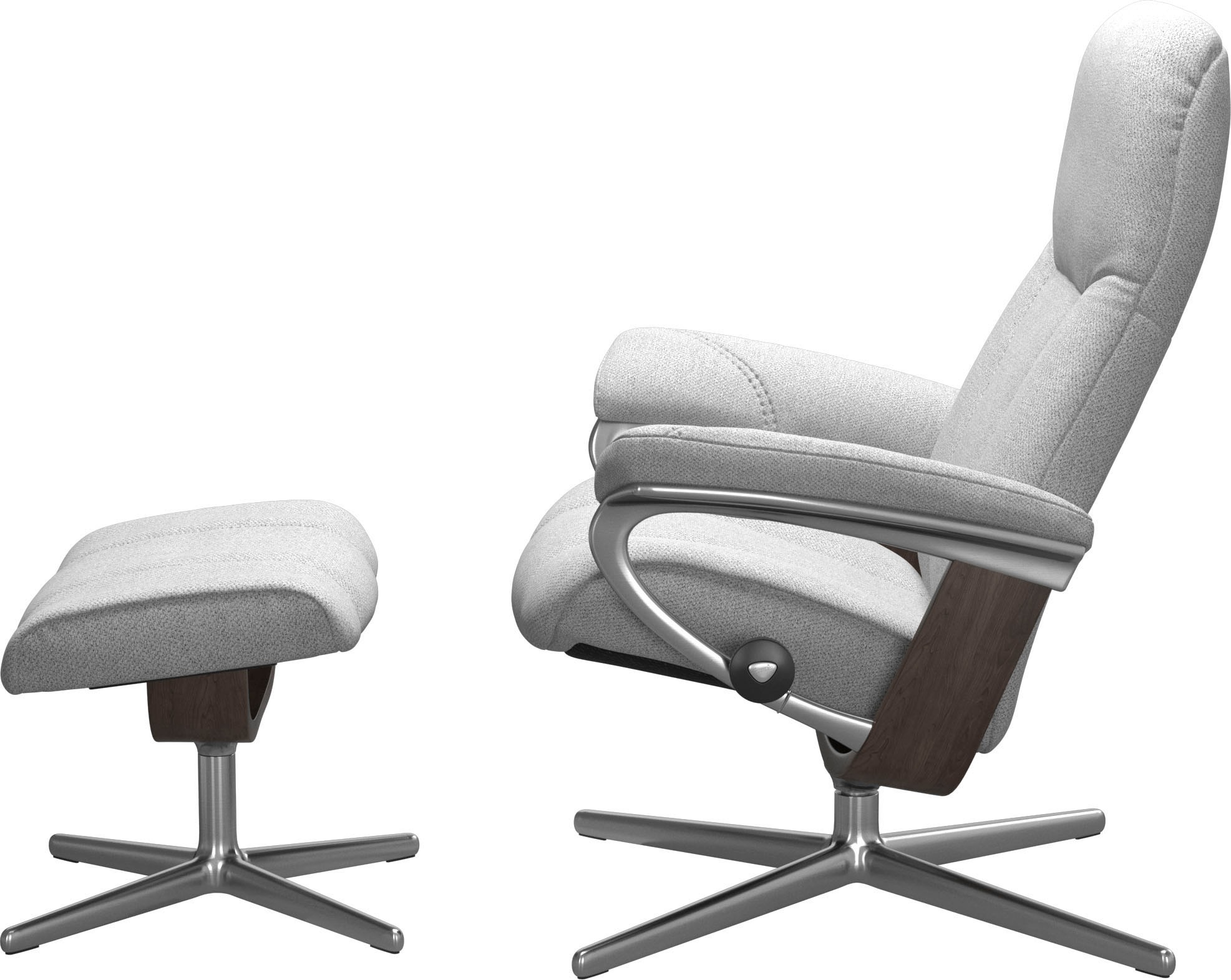 Stressless® Fußhocker »Consul«, mit Cross Base, Größe S, M & L, Holzakzent Wenge